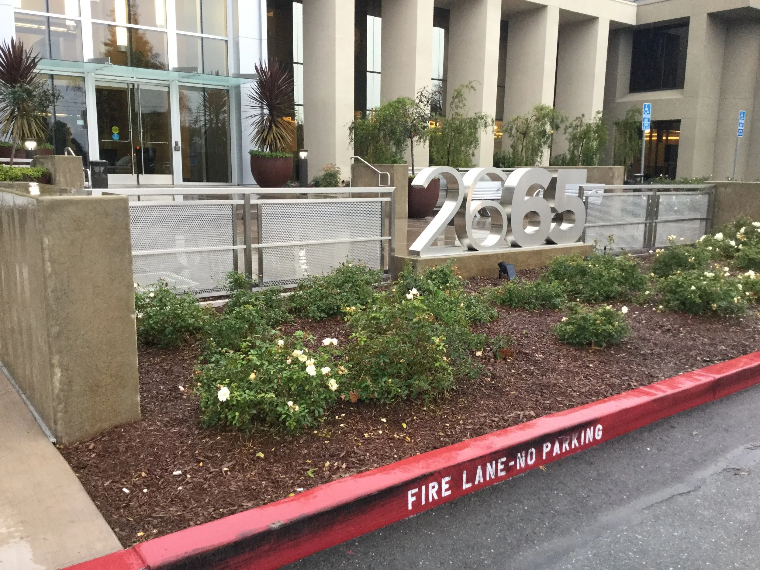 Stainless Steel Accent Fence with Painted steel Infill