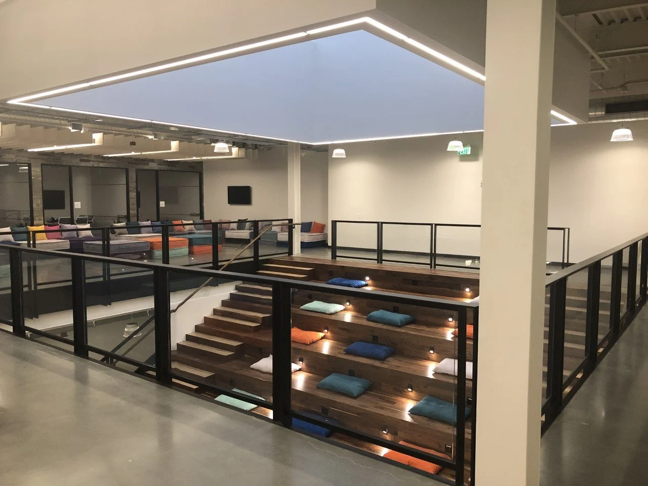 Glass Rail with Steel frame