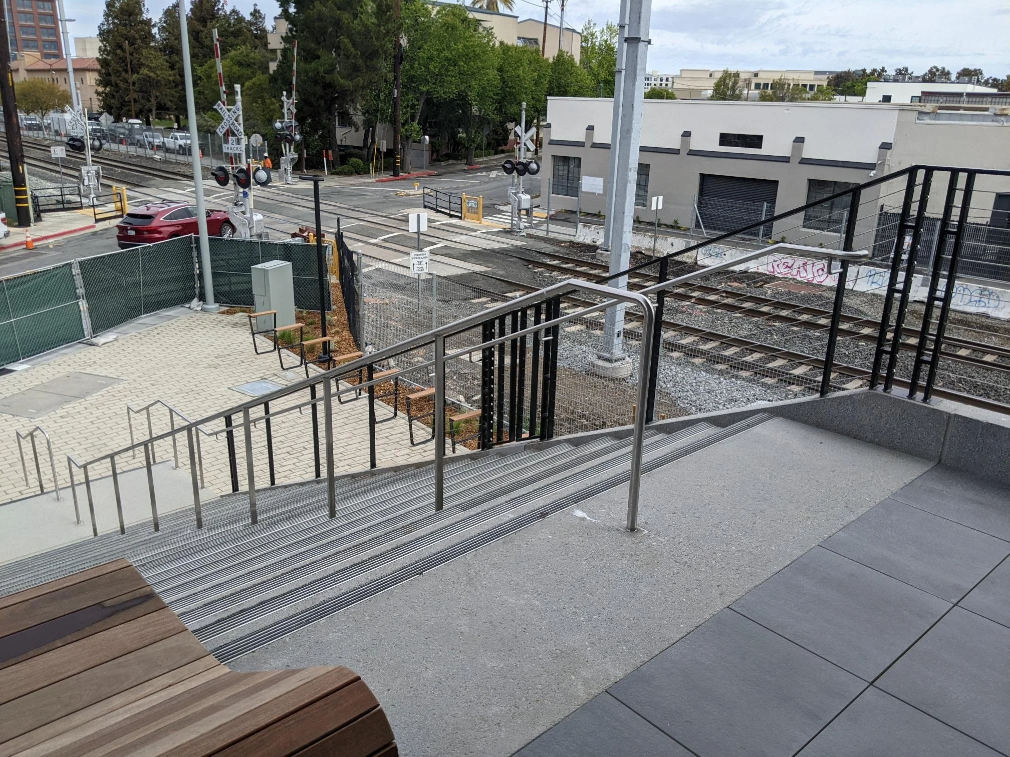 Stainless Steel Handrail at Exterior Stairs