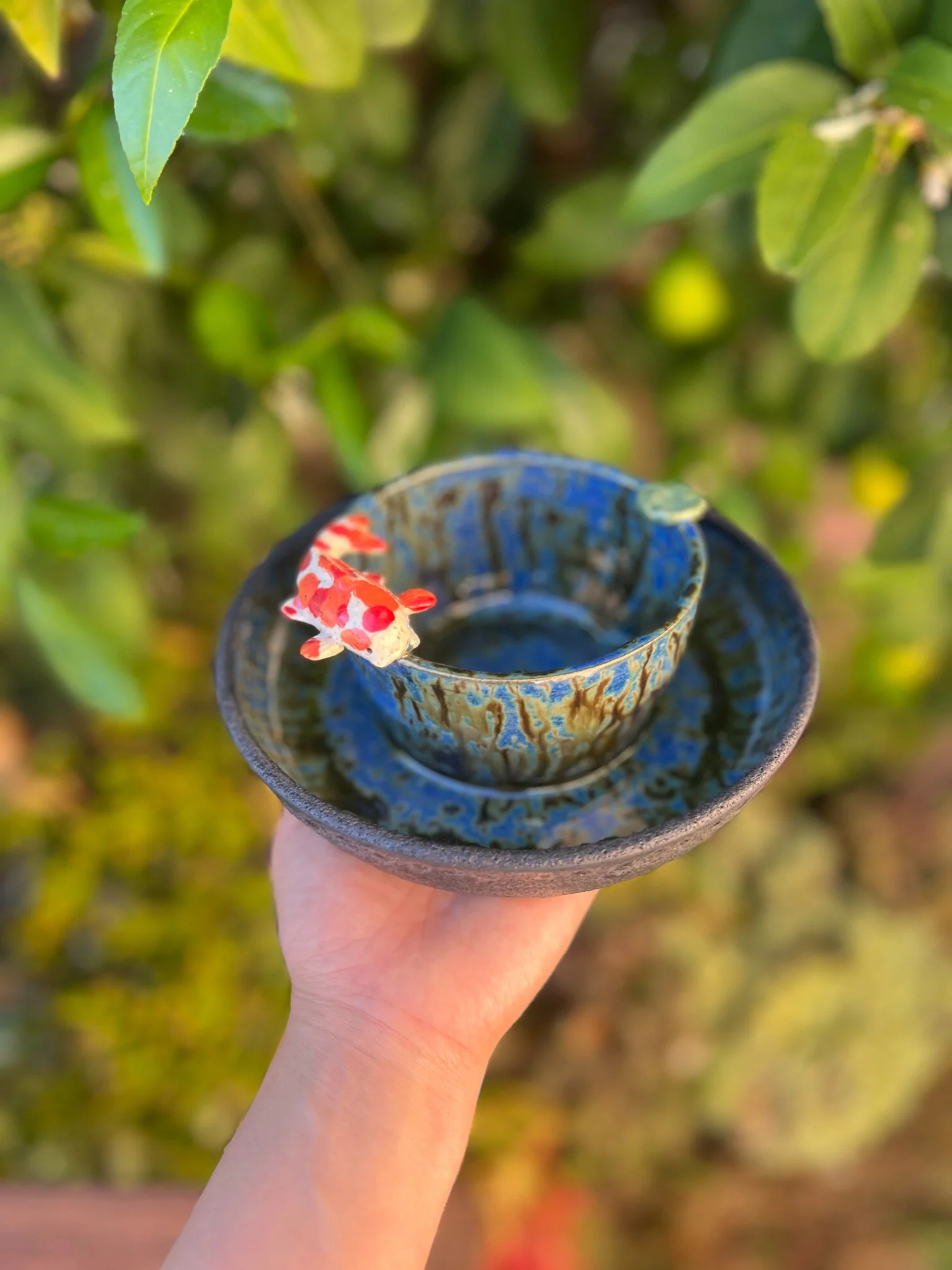 Petrichor B (Round, koi, lily pad)