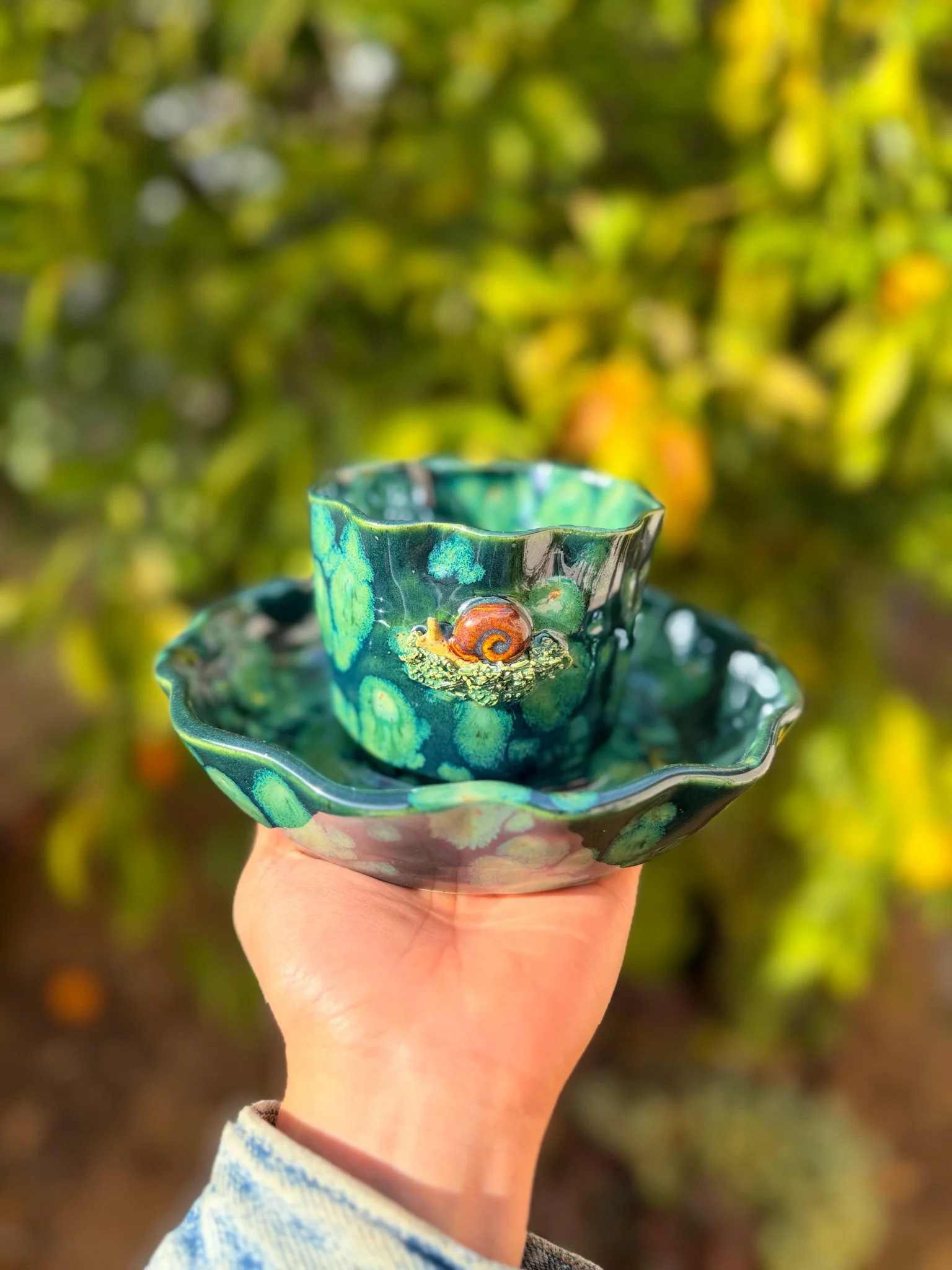 Lily Pad B (8 petal, snail)