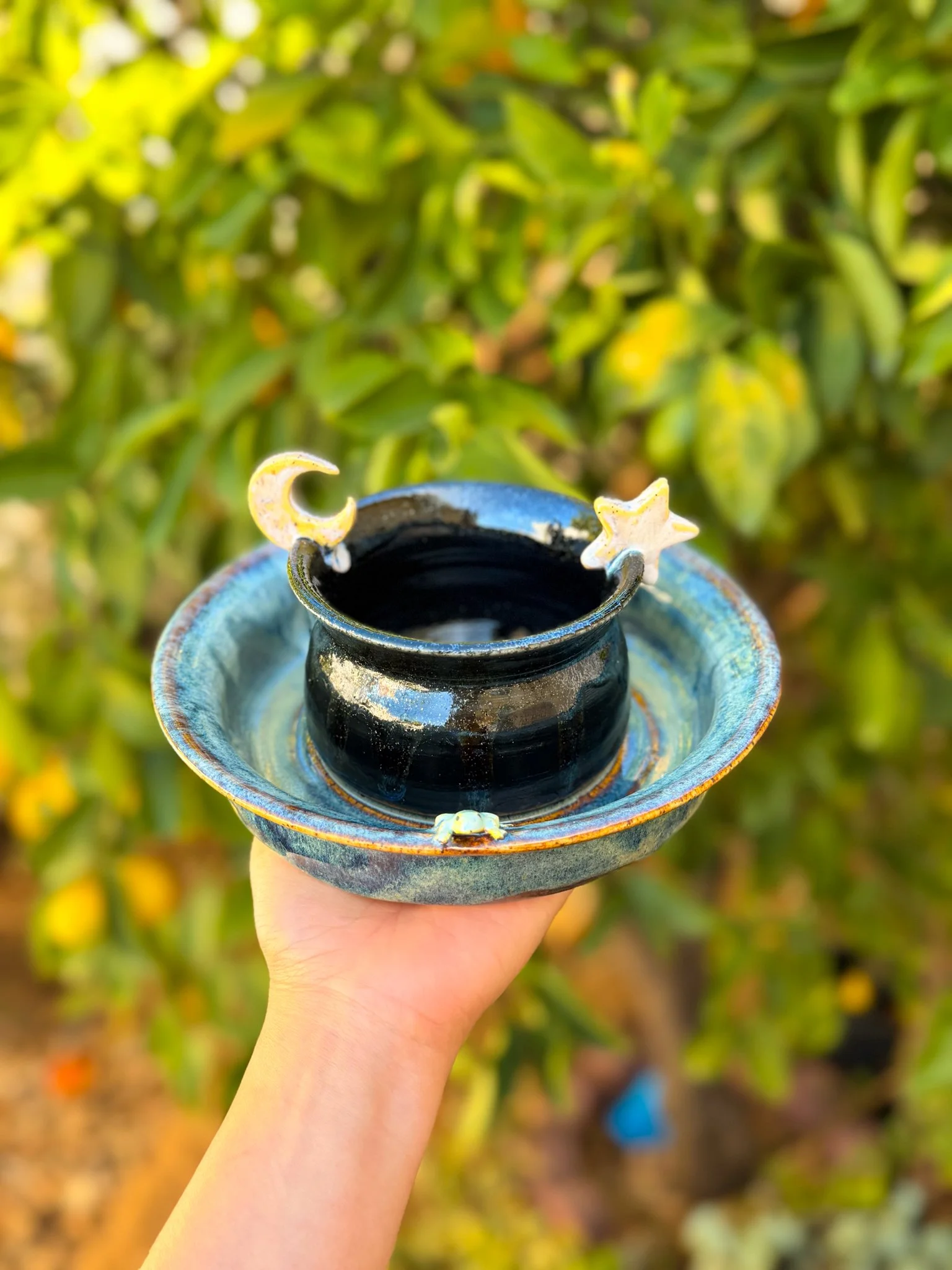 Aurora (cauldron, crescent, star, 2 frogs)