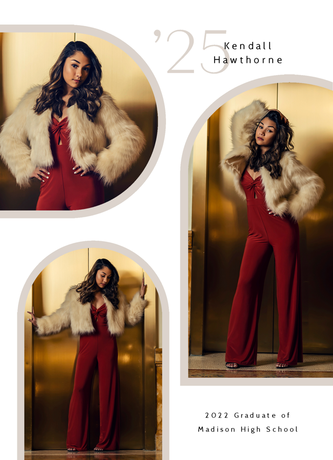 A graduation photo card announcement