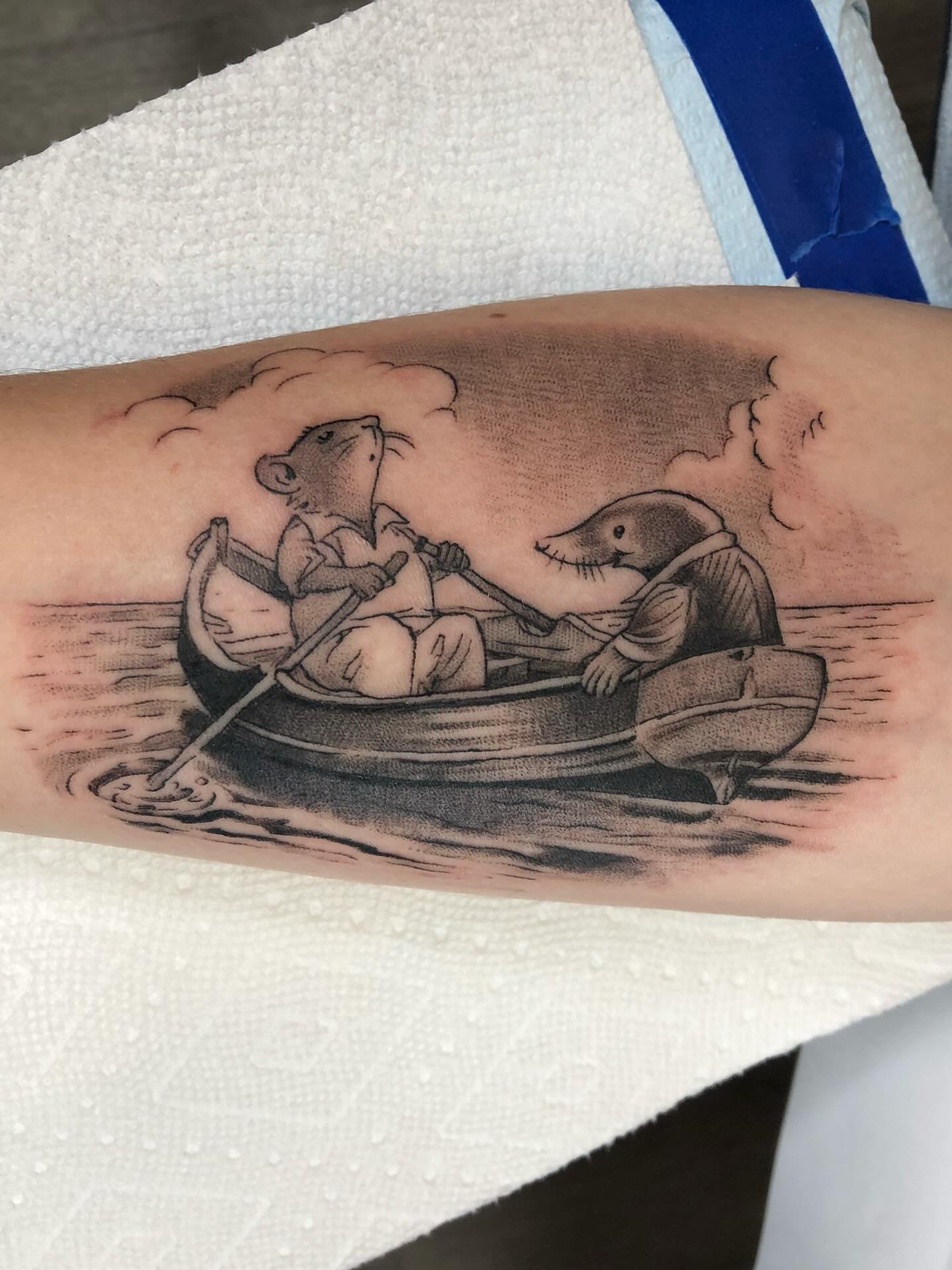 &ldquo;Wind in the Willows&rdquo; 
#windinthewillows #cutetattoo #tattoo