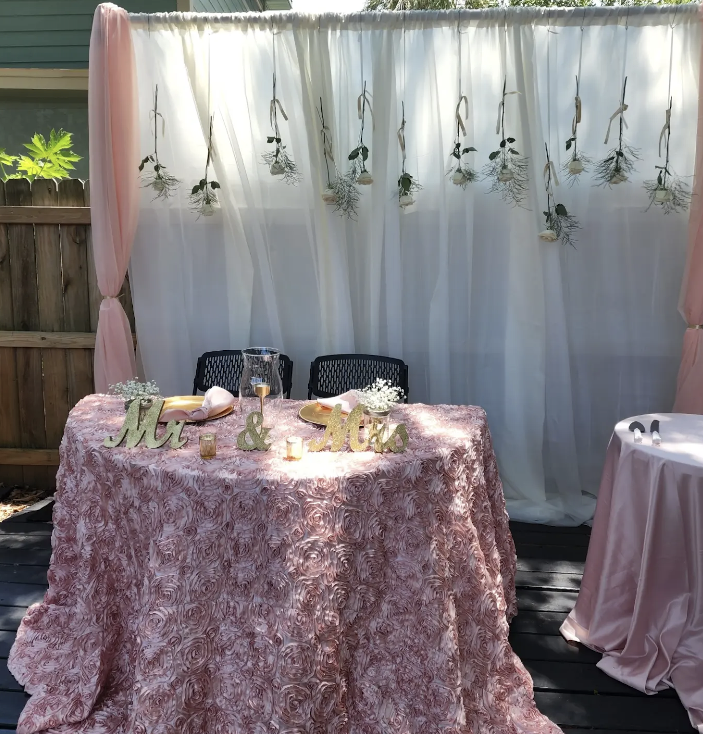 bradenton wedding backdrop decor