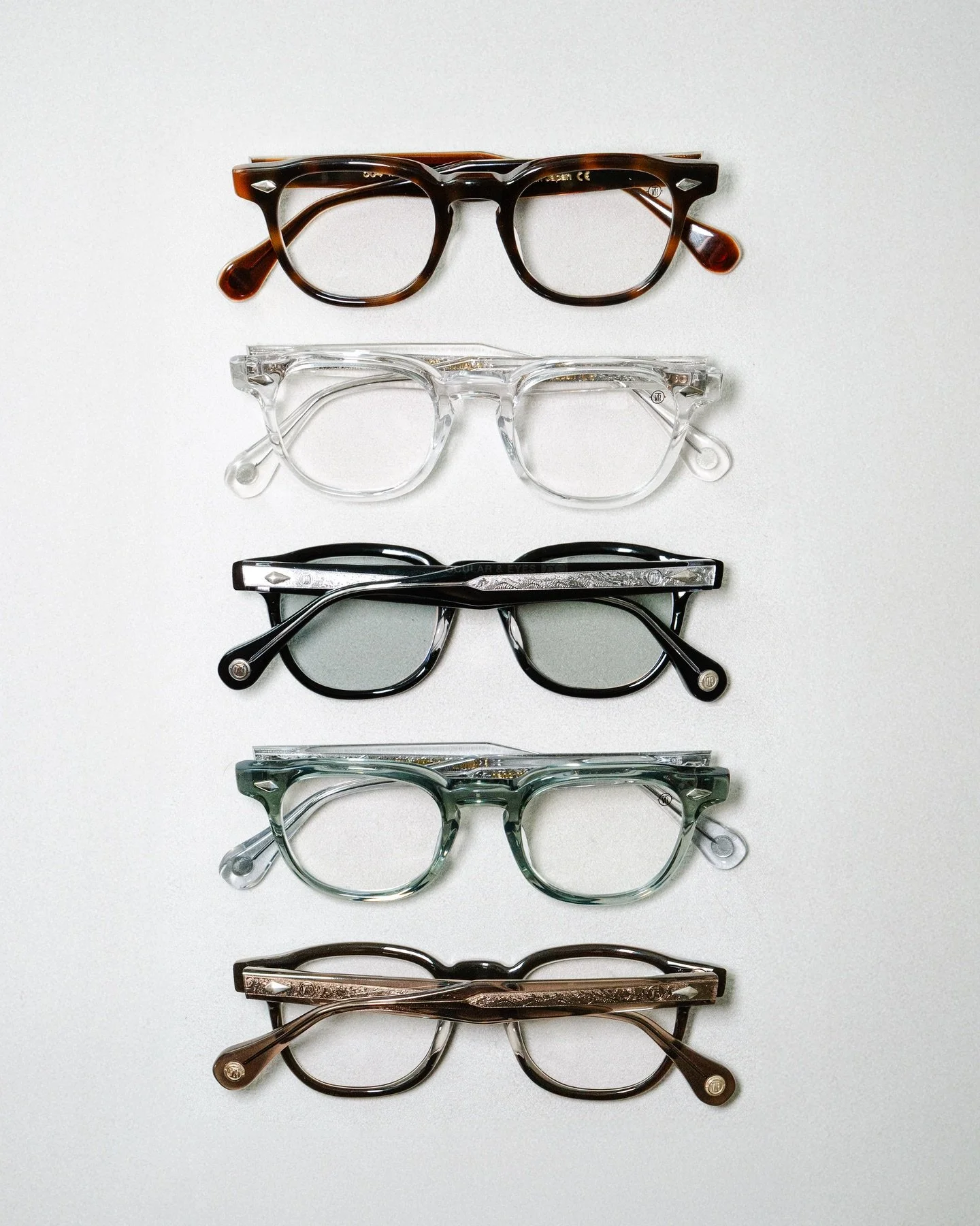 TVR 504 (2025) capsule collection.

Return of a classic in 8mm acetate and sterling silver detailing. Now available in three sizes and five limited colours.