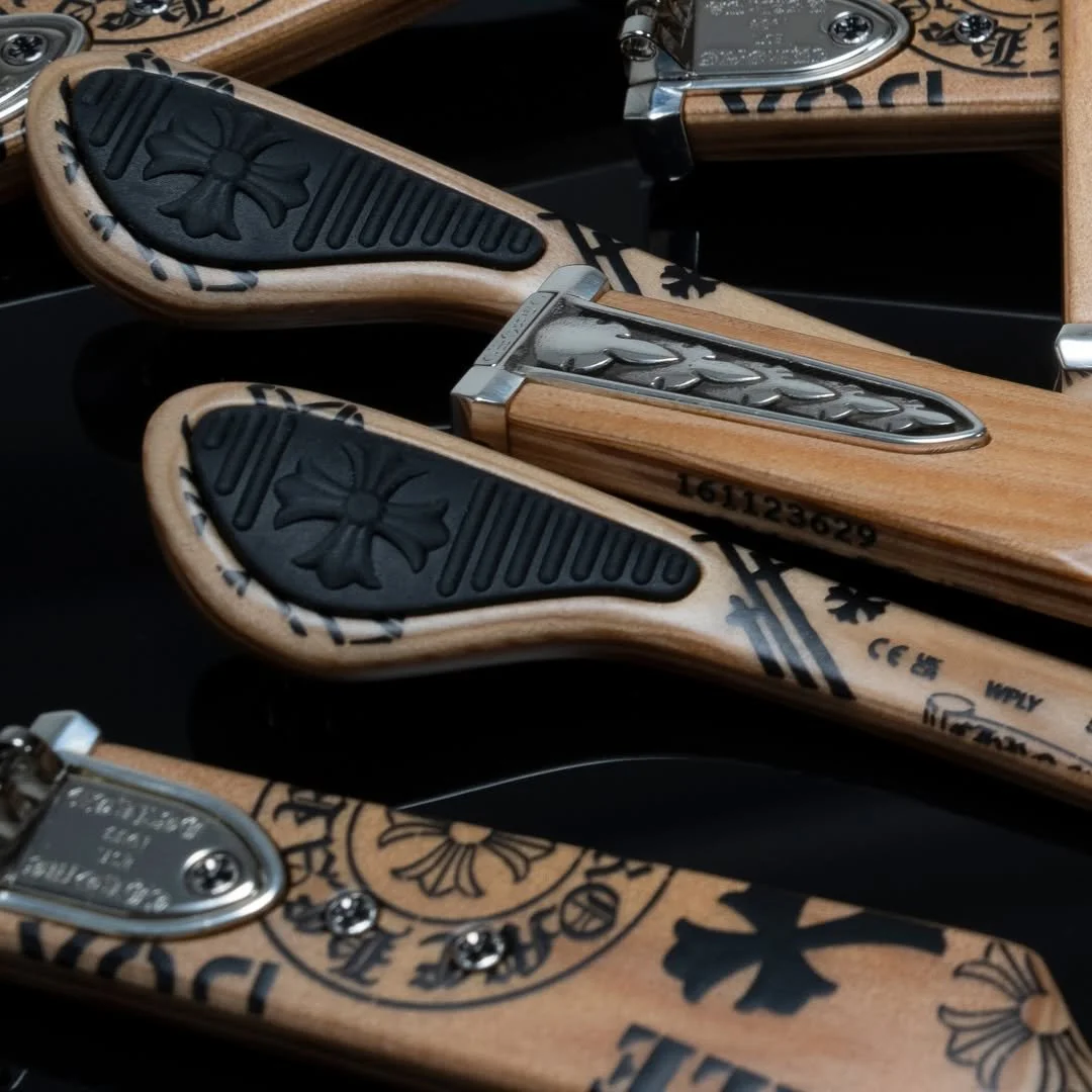 +
Their craftsmanship reflects the brand&rsquo;s dedication to detail and its roots in bespoke, artisanal production &mdash; blending luxury with raw, organic elements to create a signature style that extends beyond fashion into lifestyle and design.