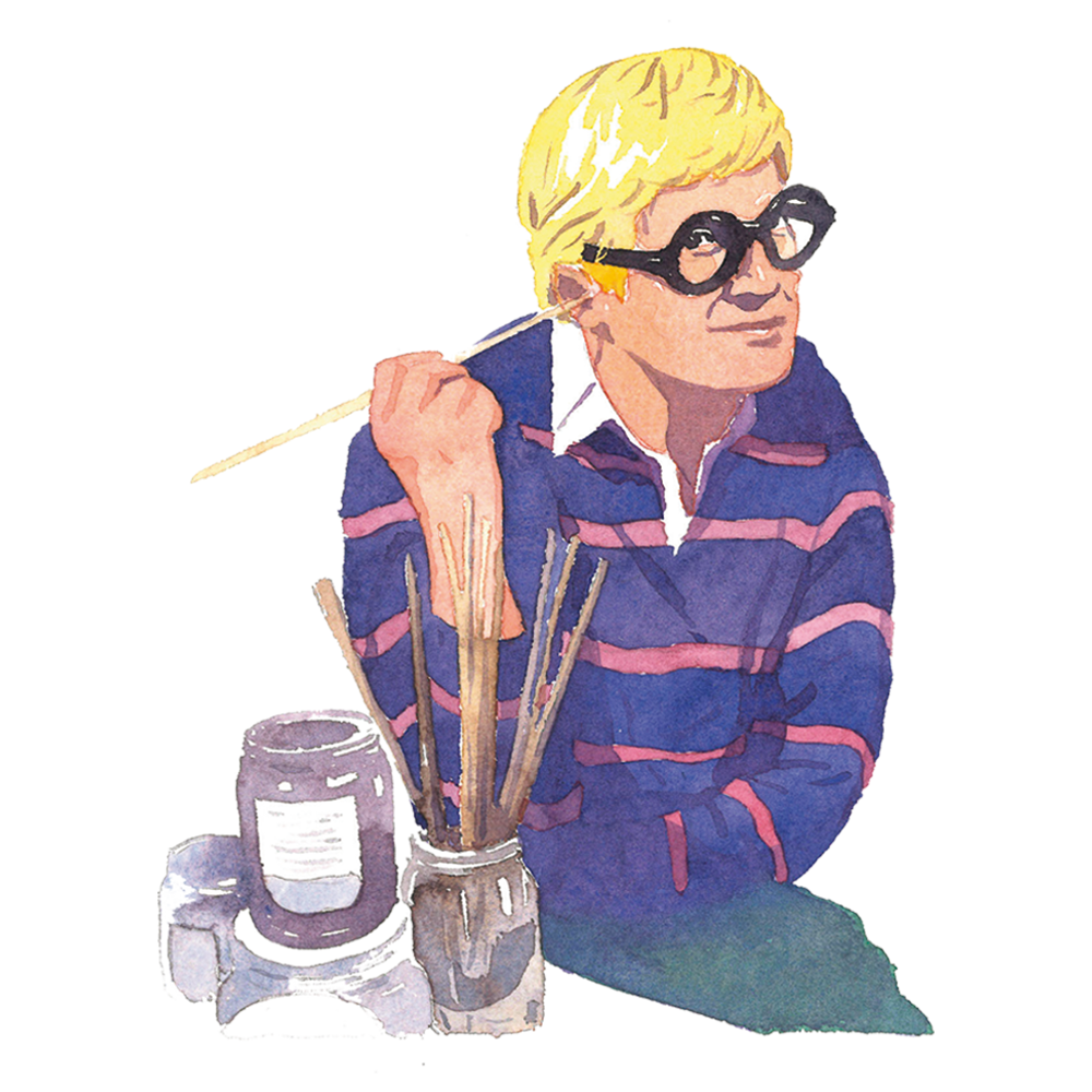 David Hockney illustration