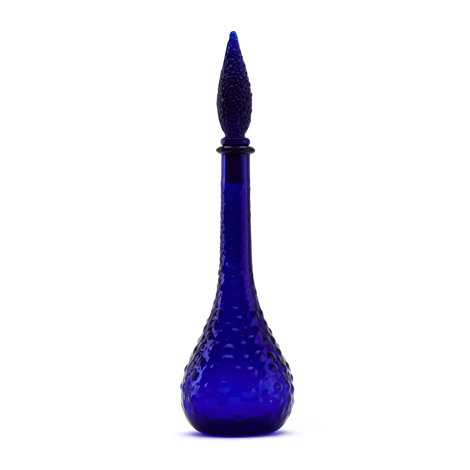 Mini Cobalt Blue Hobnail Genie Bottle — Empoli Genie Bottles