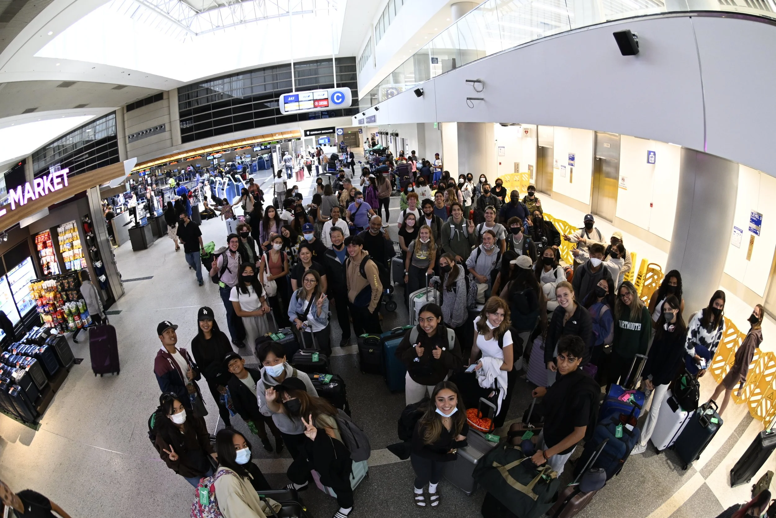 Before the cancelled flight...