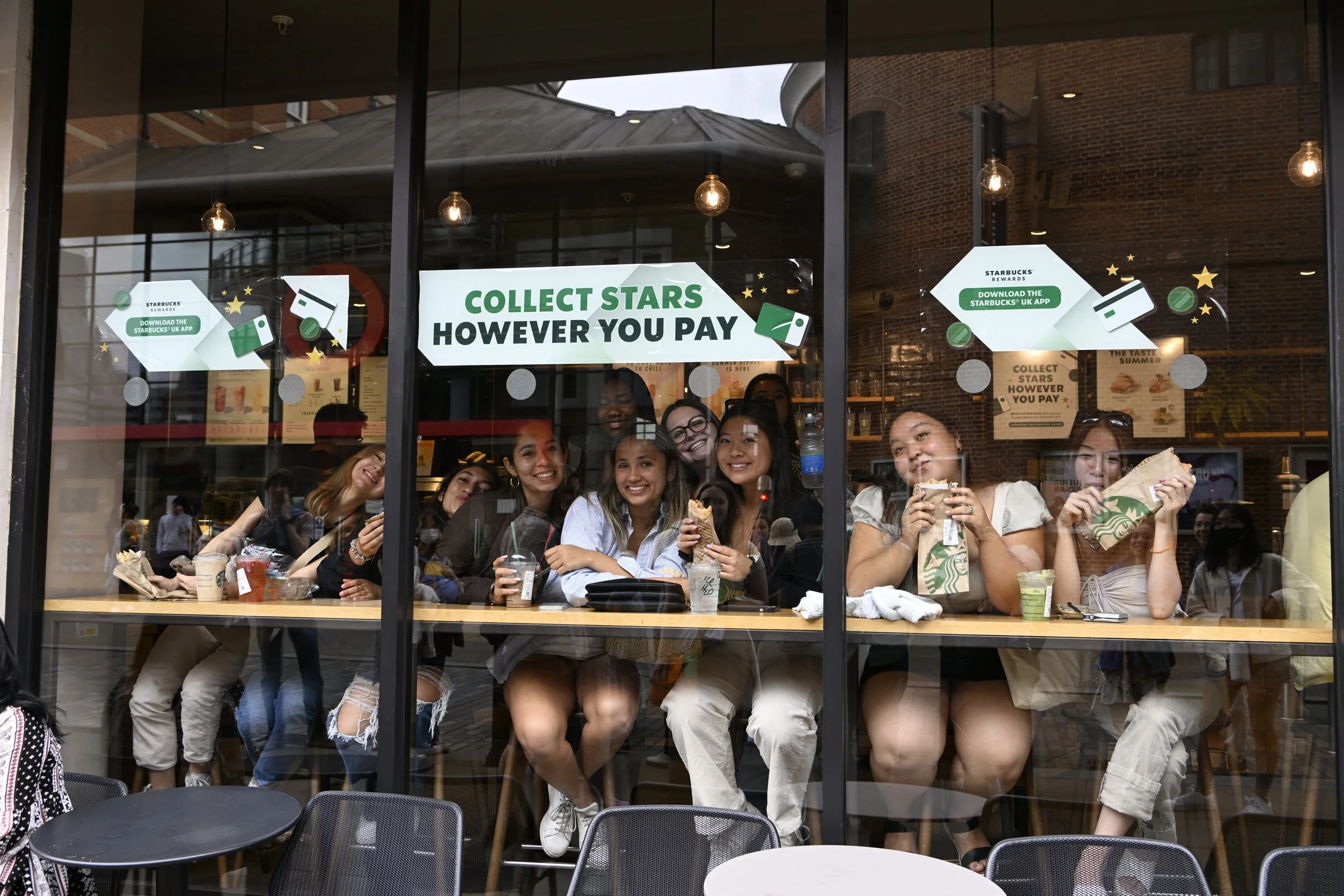 A candid of some of our kids out to lunch