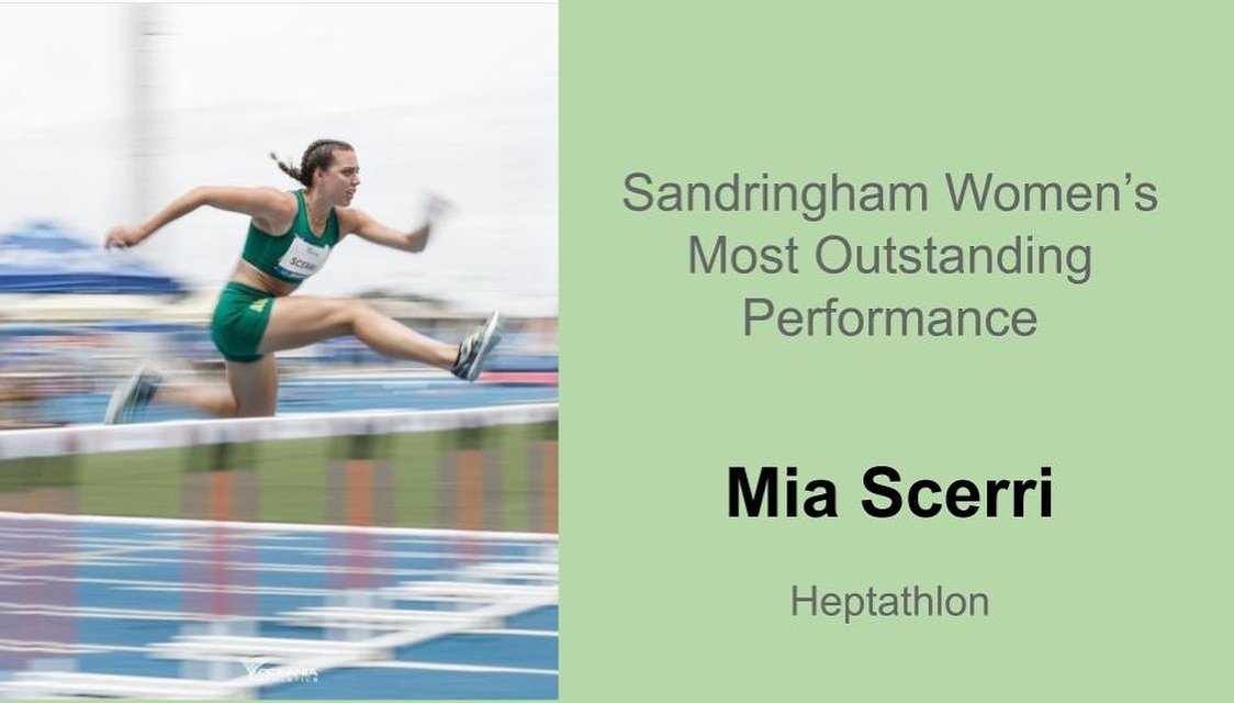 Women&rsquo;s Most Outstanding Performance for the 2023/24 season = MIA SCERRI ⚡️

Representing Australia twice‼️ in the Heptathlon, Mia finished 12th in the Hept. at World Uni Games in China 🇨🇳 and a few months later won Heptathlon GOLD at the Pac