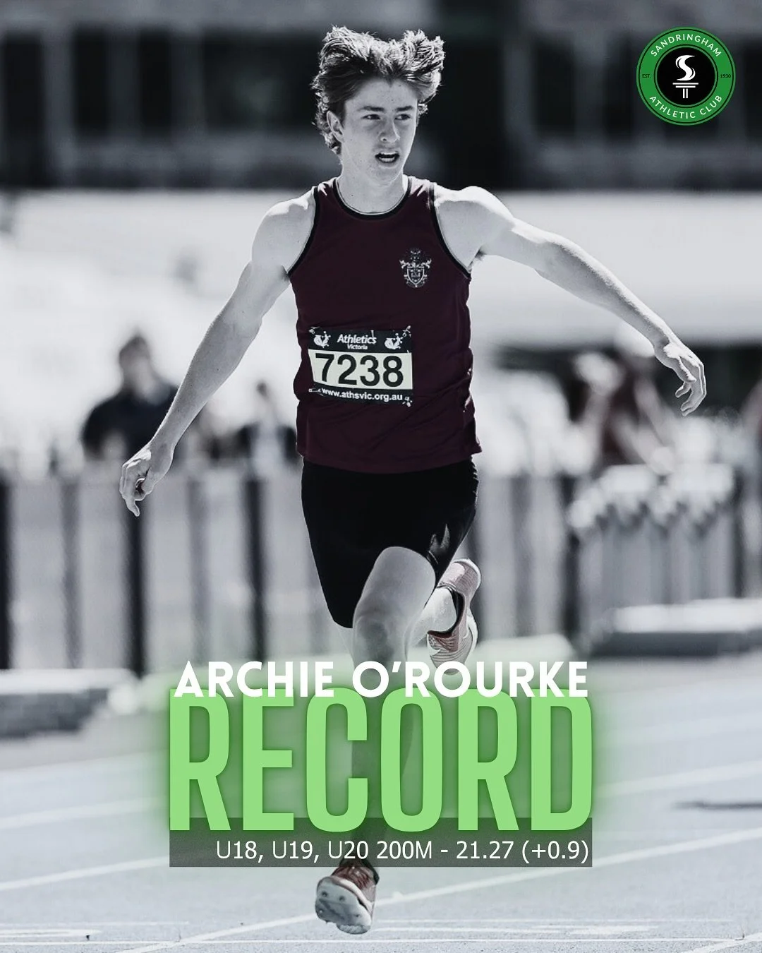 Archie O&rsquo;Rourke is setting the bar high this year with some early breakout performances in the 200 and 400m at the APS 📈 Over the past two weekends Archie won the U18 200m and 400m Victorian All Schools titles with a blistering 21.27 and 47.96