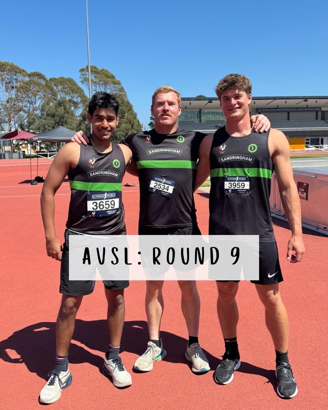 🌟AVSL Round 9🌟

39 athletes took to the track last Saturday to claim 2nd place in Division 3. We&rsquo;ve now moved up the 5th place on the Division 3 ladder! Well done everyone! 1 round to go 👊👊

Congratulations to our top 10 point scorers, you&