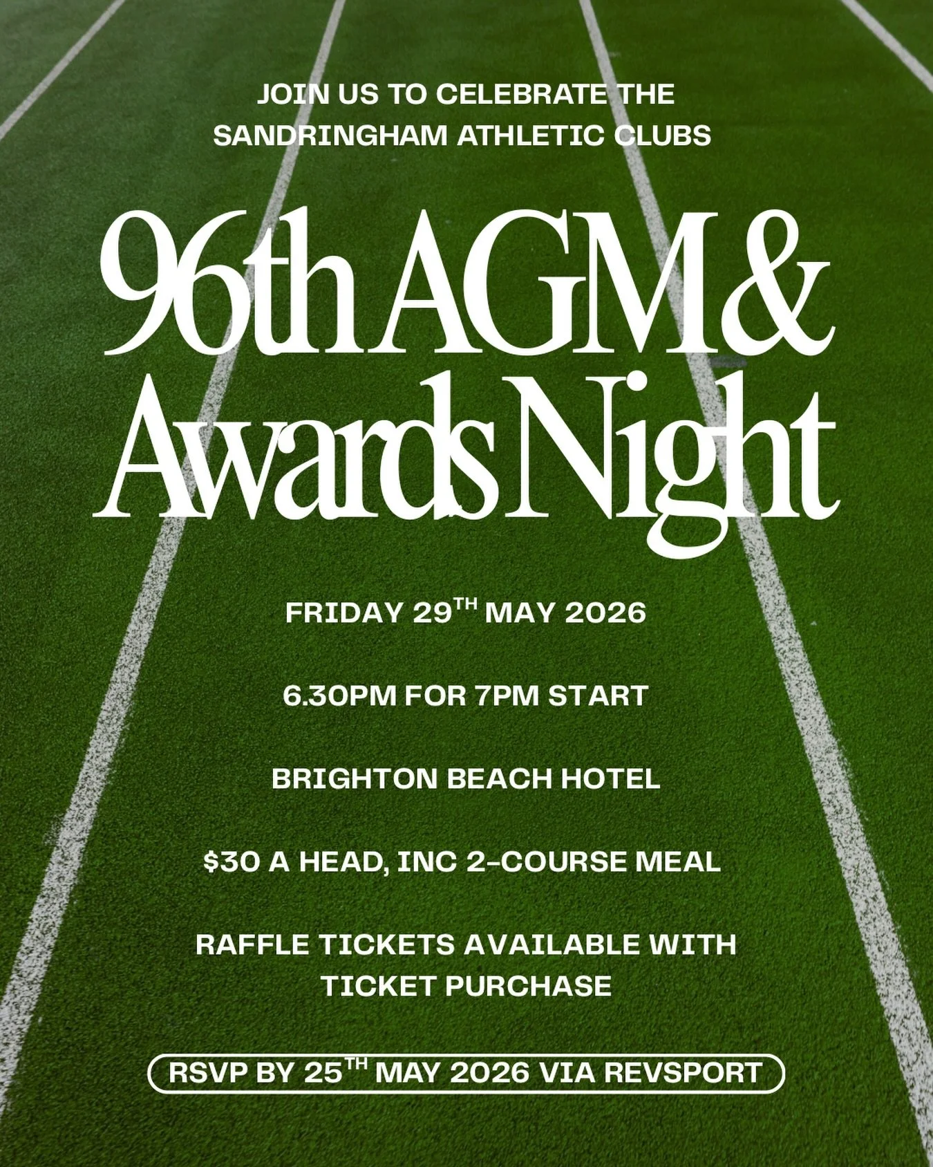 SAVE THE DATE 🗓️ &hellip;and get a ticket while you&rsquo;re at it! 

Our annual AGM &amp; Awards night is coming up, make sure you secure your tickets early. We are back at the Brighton Beach Hotel after many years, and looking forward to enjoying 