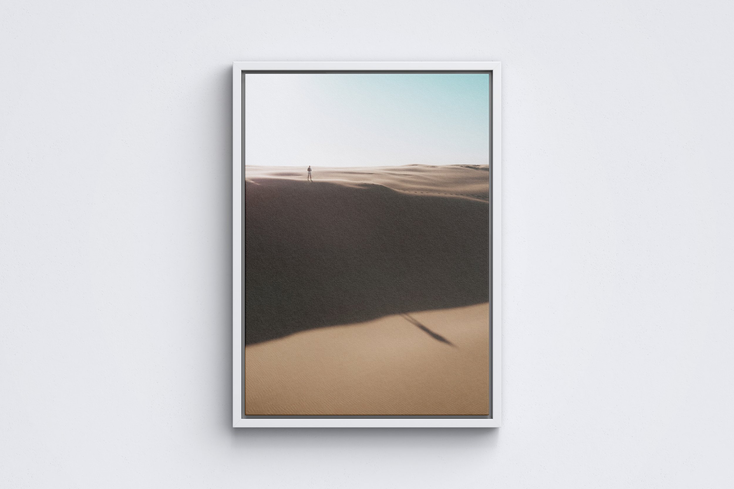 Living on the Edge Framed Canvas White.jpg