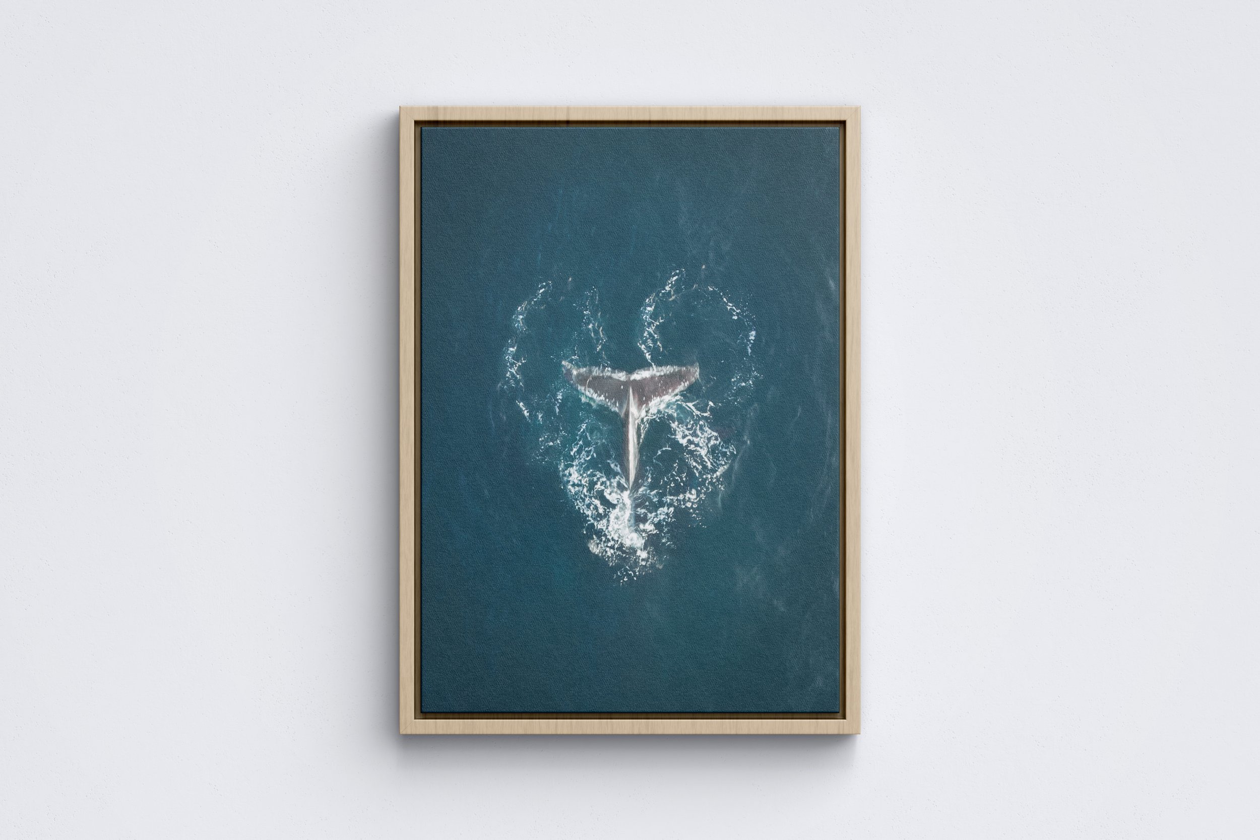 Heart of the Ocean Framed Canvas Raw Oak.jpg