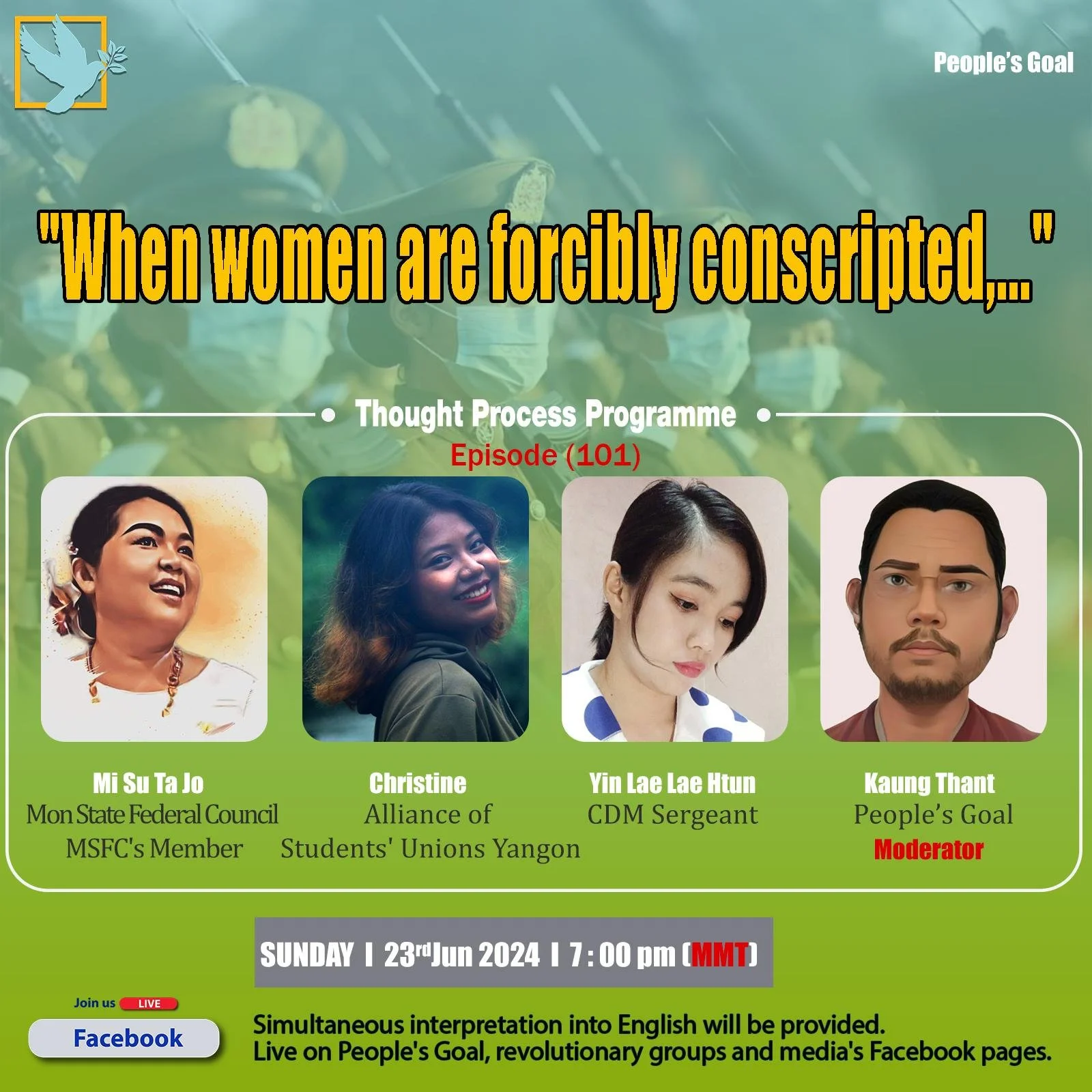 "How can the military conscription law be used to recruit women?” 