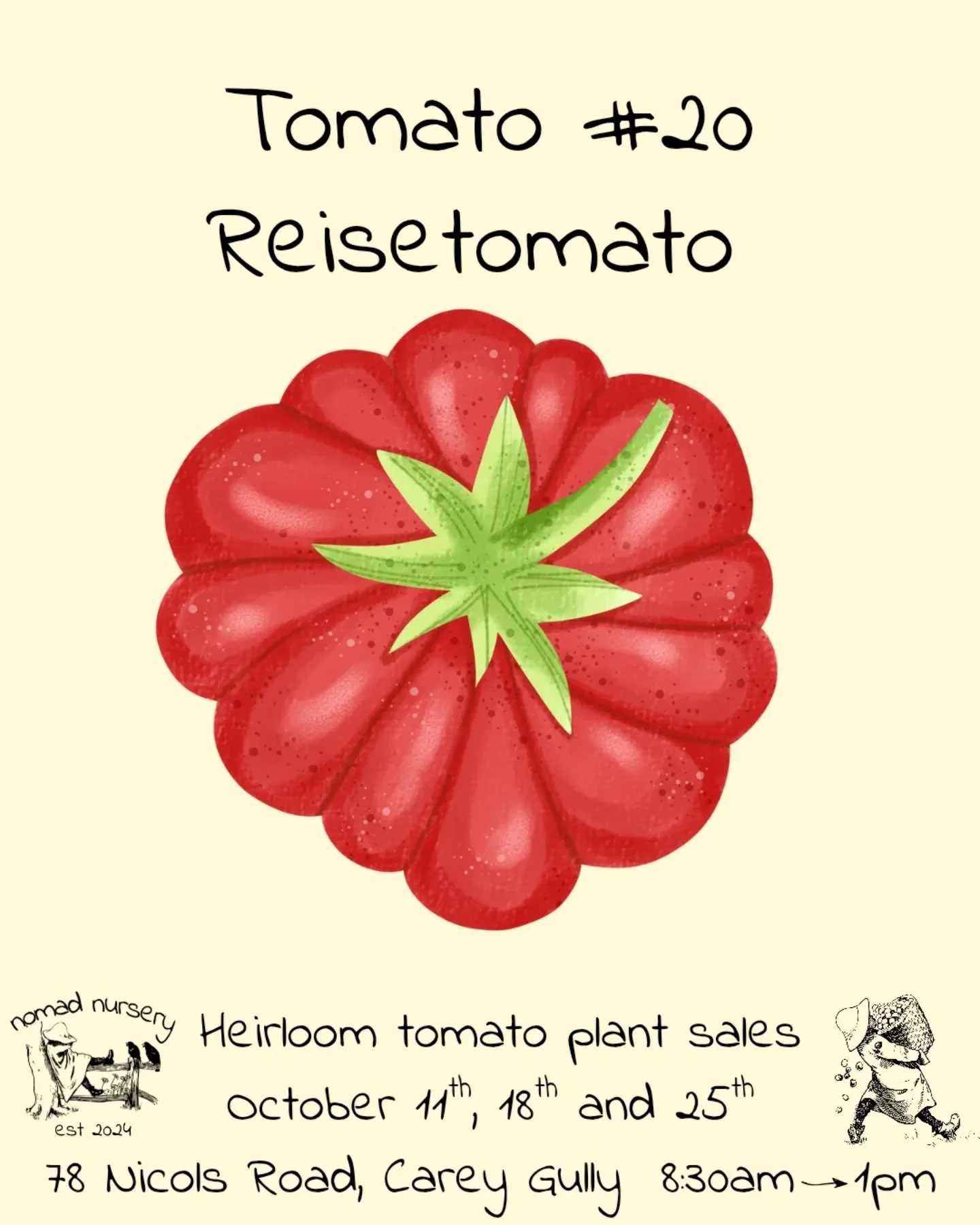 Tomato #20 in our heirloom tomato countdown, which is funnily enough at 20 varieties is the weirdest and coolest variety on our list.

The reisetomato is a German variety that basically looks as if a series of cherry tomatoes has fused together creat