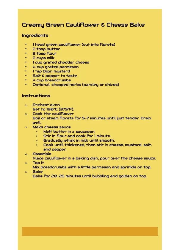 23rd March CSA Recipe