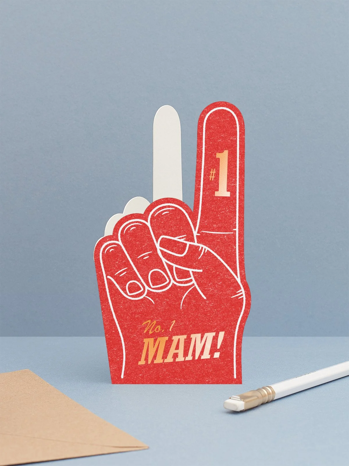 No. 1 Mam Foam Finger Card