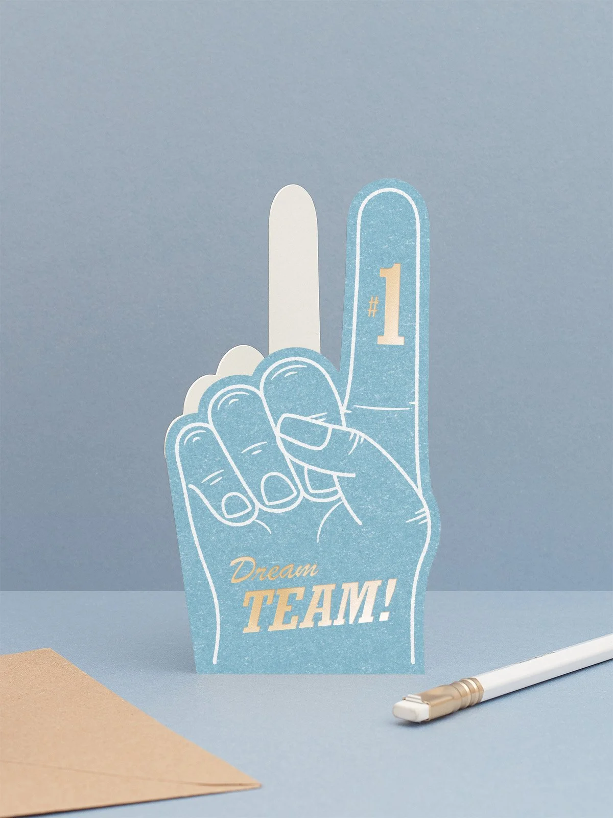 Dream Team Foam Finger Card