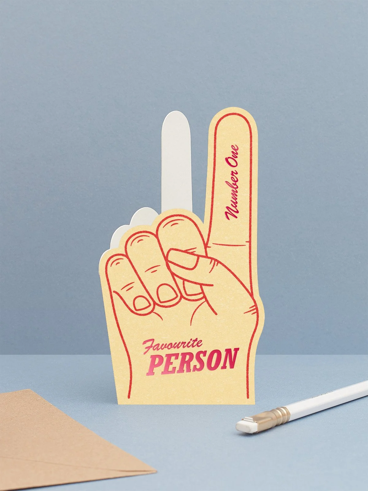 Favourite Person Foam Finger Card