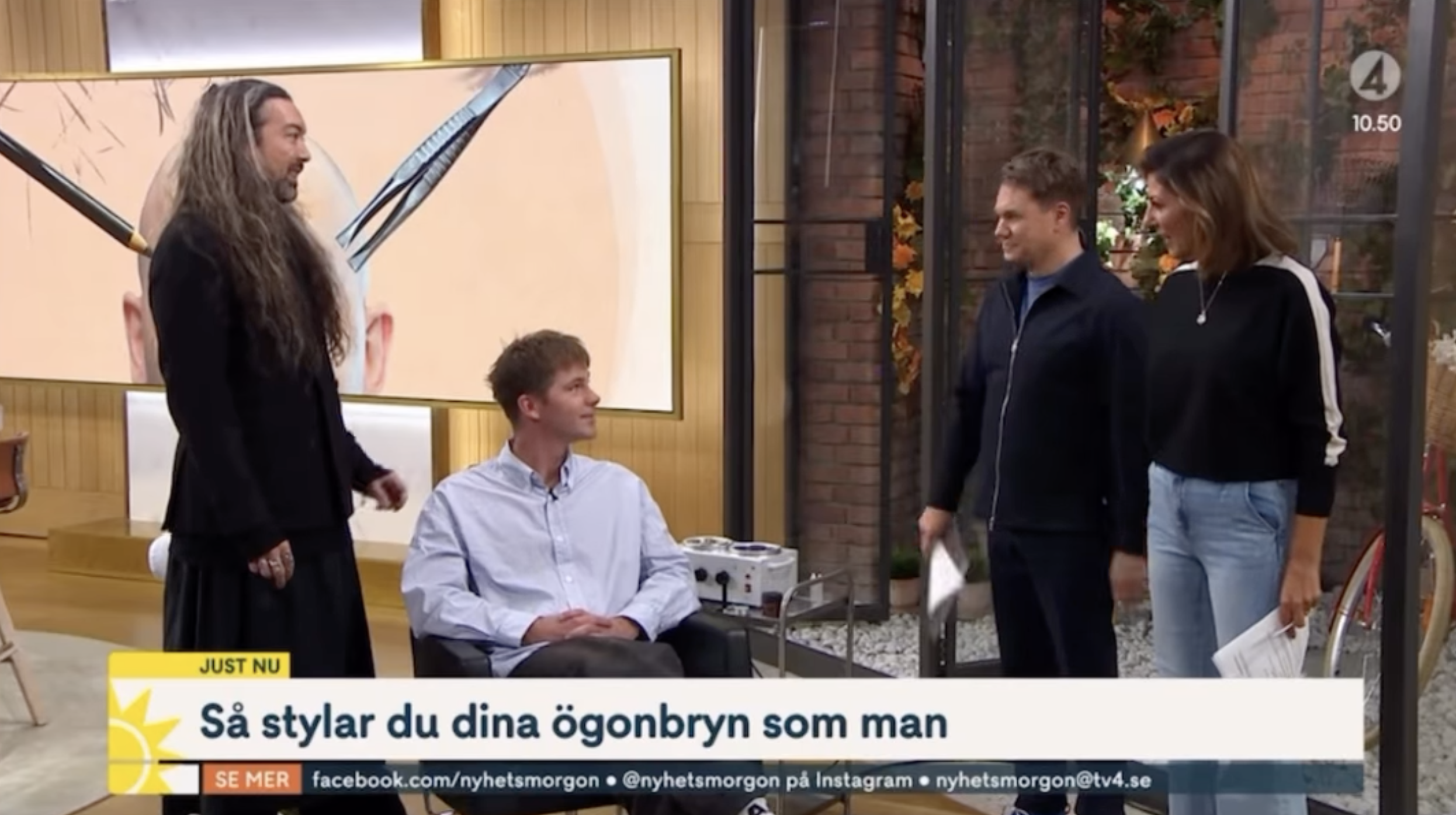 Nyhetsmorgon - Så stylar du dina ögonbryn som man