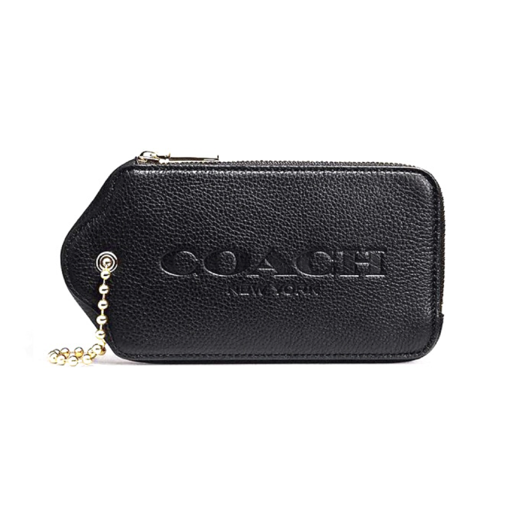 COACH 52507 Leather Hangtag Multifunction Case Black