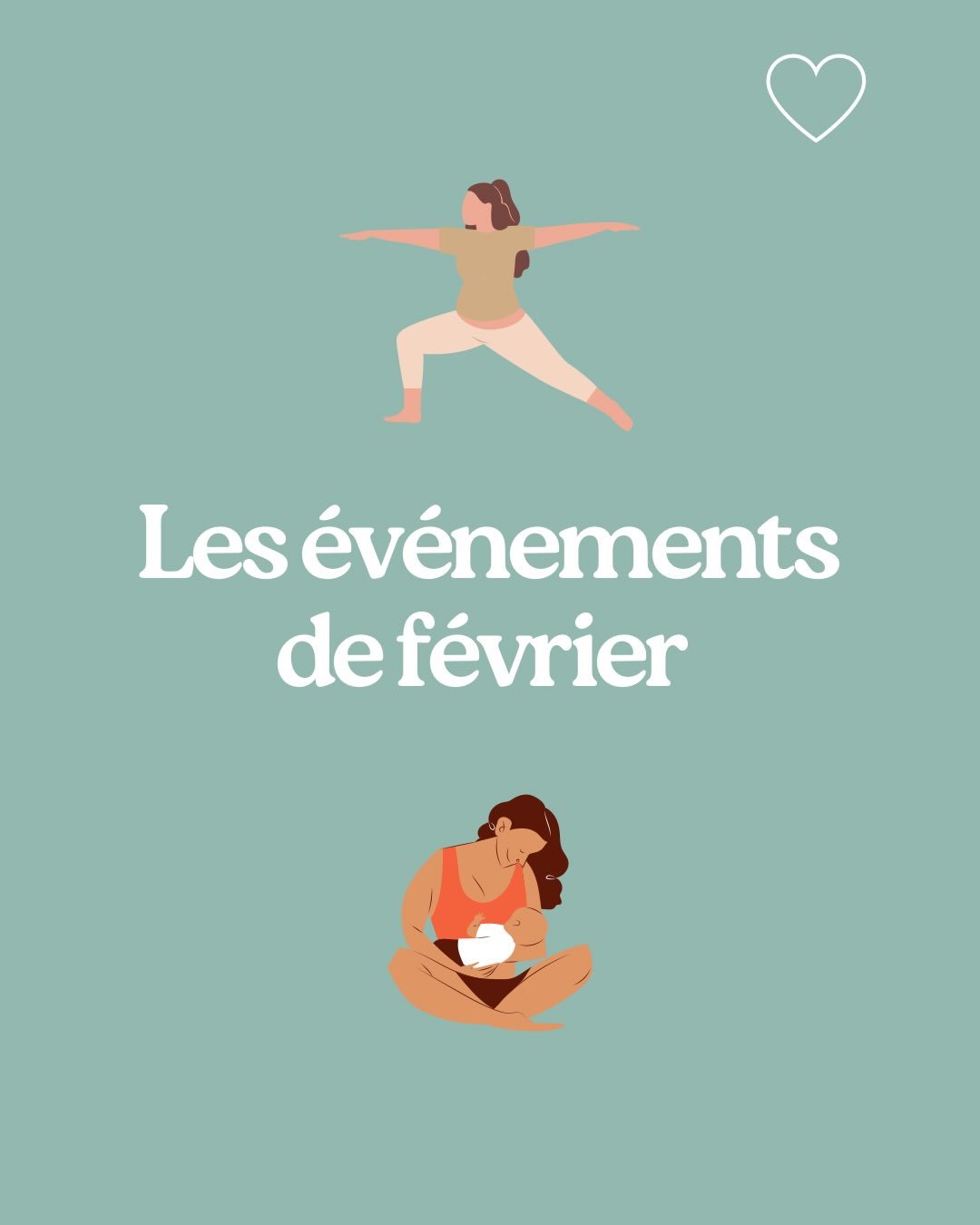 Les jolis rendez-vous de f&eacute;vrier 🌟💖

👶 Jeudi 19 &agrave; 14h : Danse maman-b&eacute;b&eacute; (en portage) @mamdanse et yoga postnatal (1h) &agrave; Bayonne St Esprit rue Beno&icirc;t Sourigues - inscriptions sur mon site 💃🏻 

🧘&zwj;♀️ S