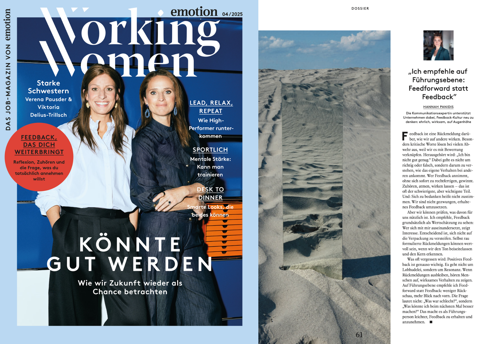 Dossier im Magazin Working Women (emotion)