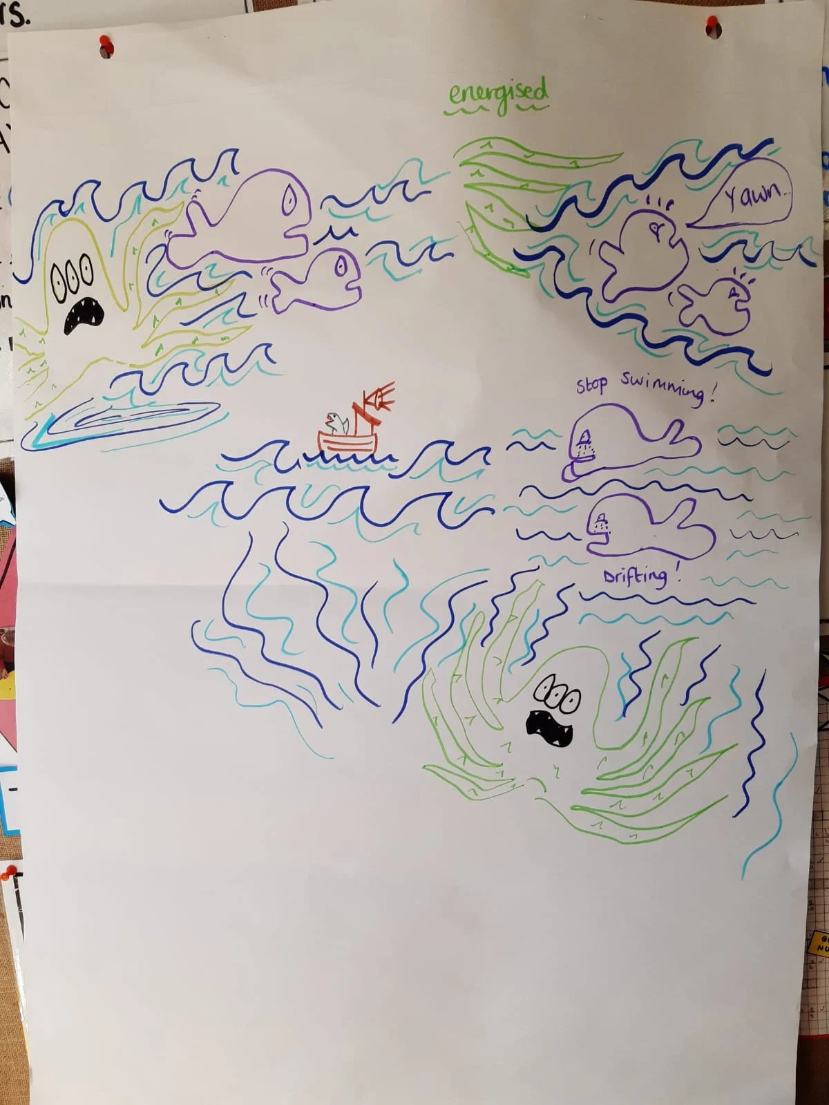 Storyboard - whales and whirlpools page 3 - escape!