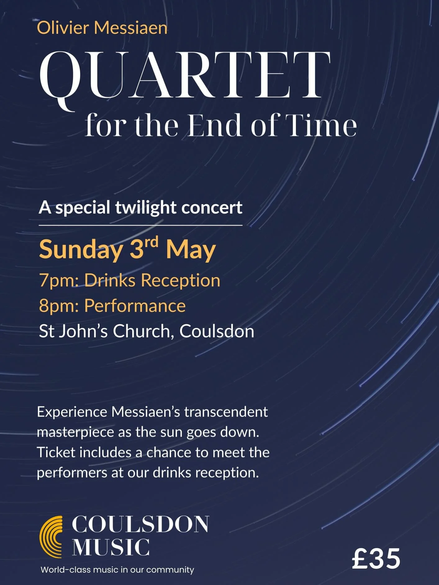 The Florian Ensemble are joined by clarinettist Jessie Grimes for Messiaen&rsquo;s seminal Quartet for the End of Time.
Written and premiered in a prisoner of war camp in 1941, the music is a meditation on eternity and is always a powerful live exper