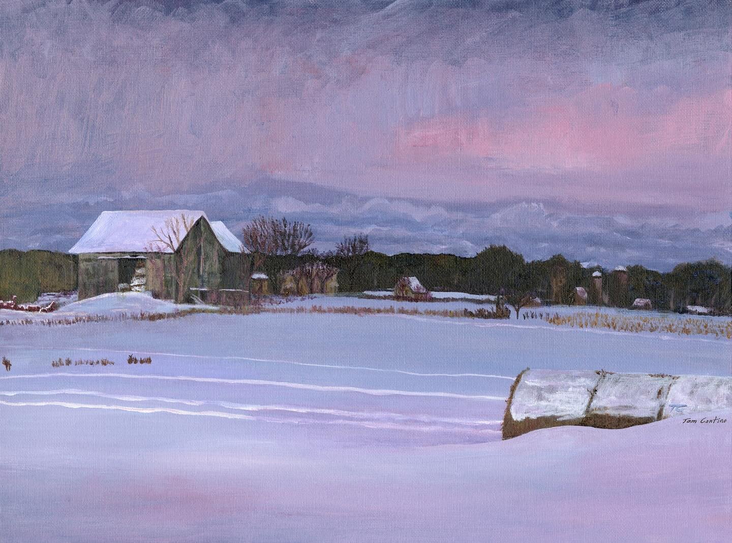 Pictured first in the carousel is one of my winter barn scenes I painted a few years ago, but swipe to see some other scenes available as prints. These are great for Christmas gifts, and start as low as 25 dollars.  I can also take orders on larger s