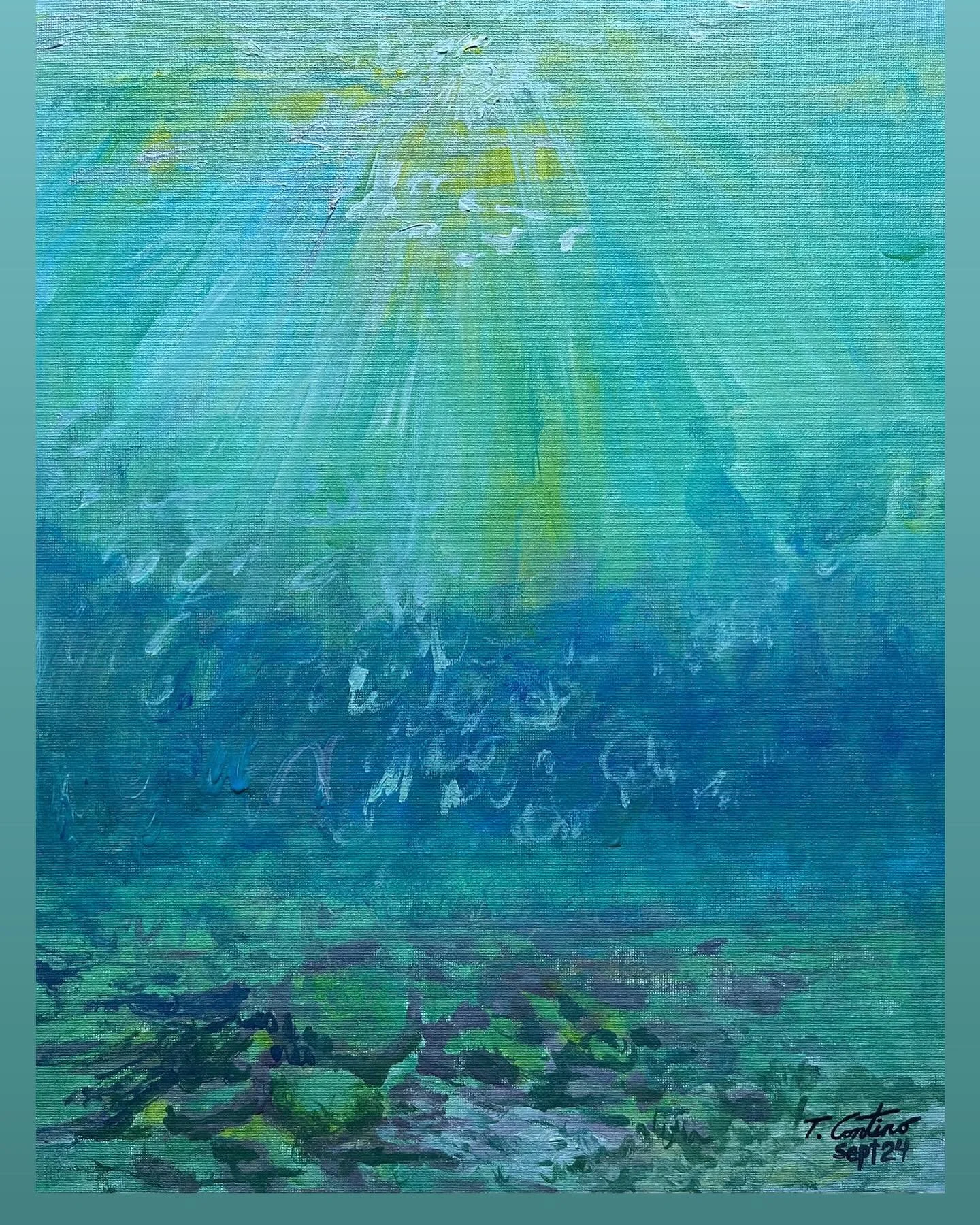 The Painting ➡️
The Reference ➡️
The Adventure ➡️
The Process 

Stay tuned for more of these underwater inspirations. 
#artist #underwaterphotography #underwaterpainting #lakeontario #paintings #landscapepainting