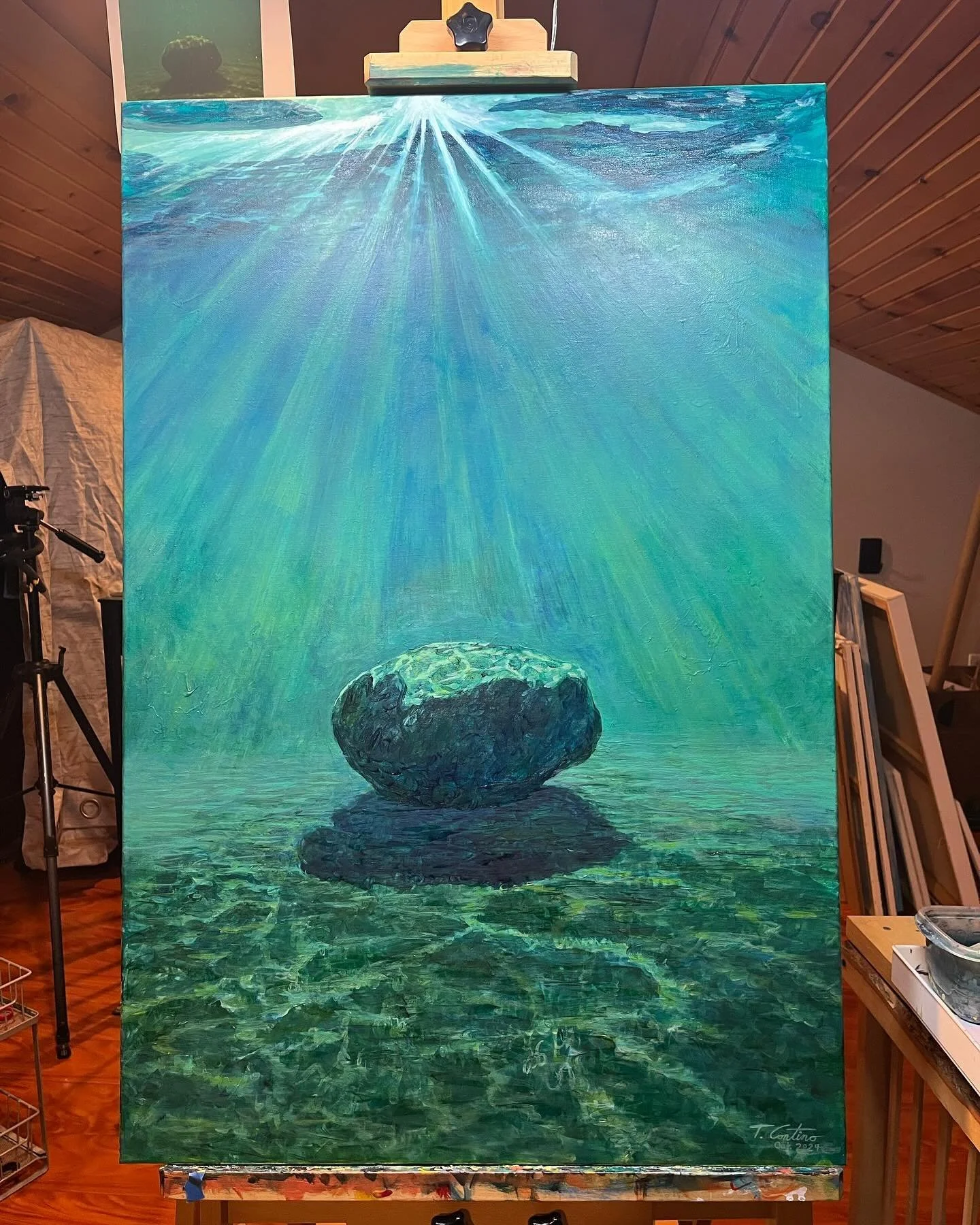 Rock Under Water 
Oct, 2024
Swipe:
&hellip;The Painting➡️
&hellip;The Reference➡️
&hellip;The Adventure➡️
&hellip;The Process➡️
Stay tuned for more art and adventure.
