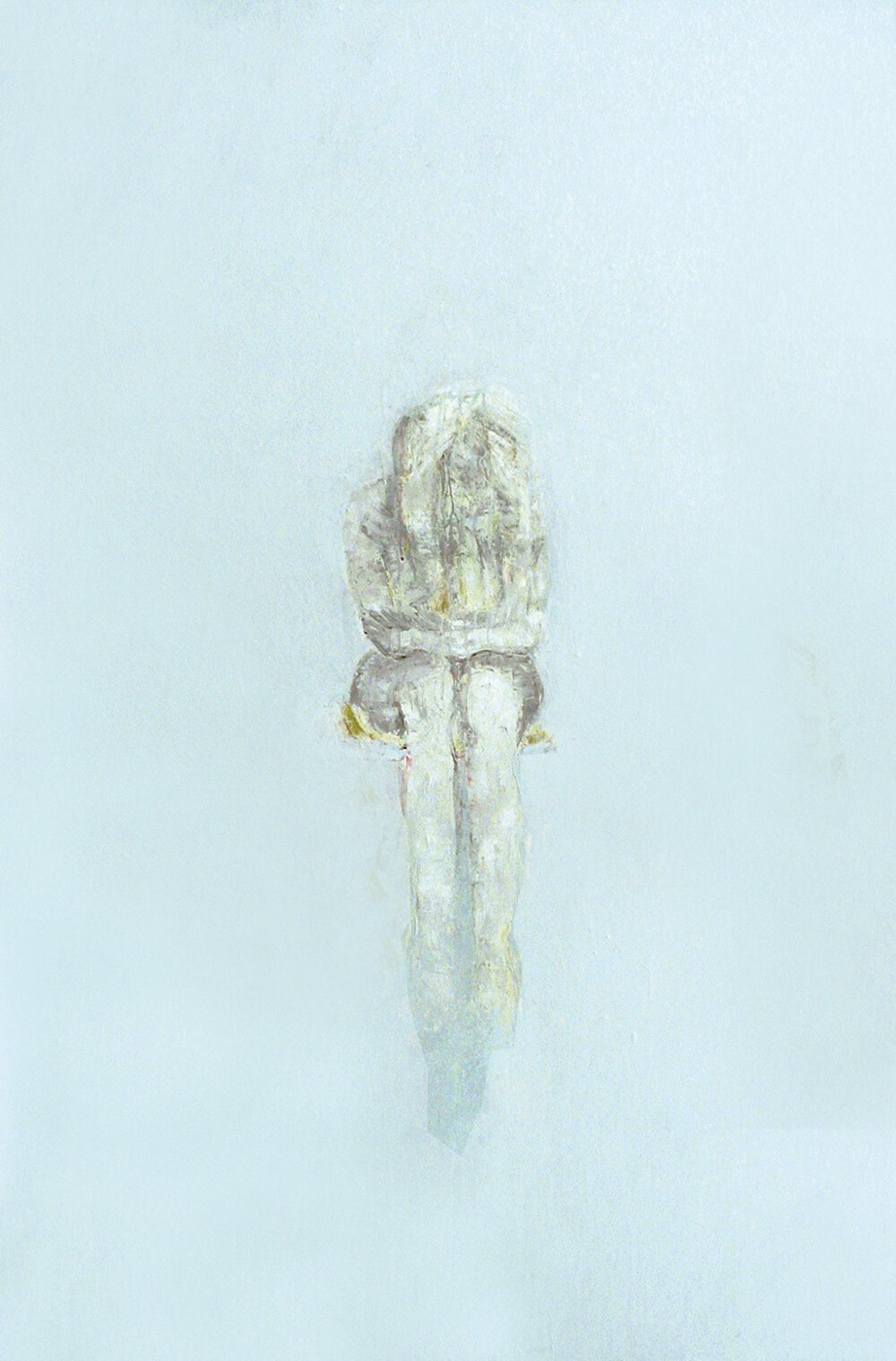 Linda Stojak: Untitled (Sitting Figure Front View), 2006, Oil on canvas, 72h x 48w inches