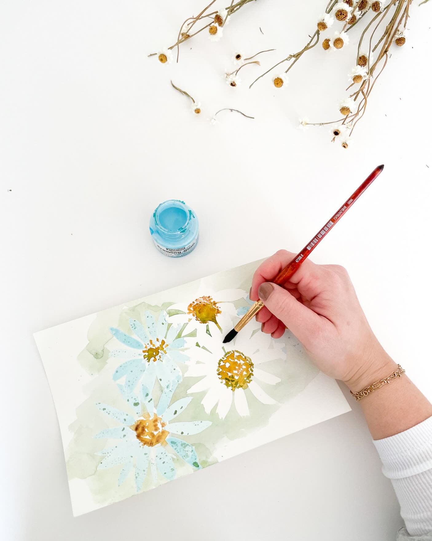 Join us for our April Adult Workshop!

Date: Wednesday, 4.30.25

Time: 6:00 pm - 8:00 pm

Instructor: @lacottfineart 

Description: Creating &ldquo;white&rdquo; florals in watercolor can seem overwhelming, but in Daisies in Watercolor, we will learn 