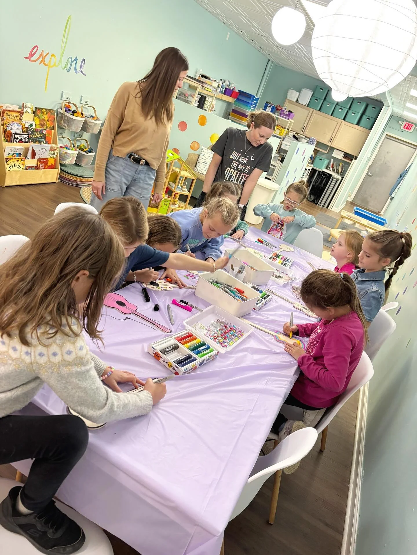 A perfect little snap shot of a perfect little birthday party in the studio. 📸🎨🥳

We are now booking parties through March 2026! Email us to snag your date. 😎
