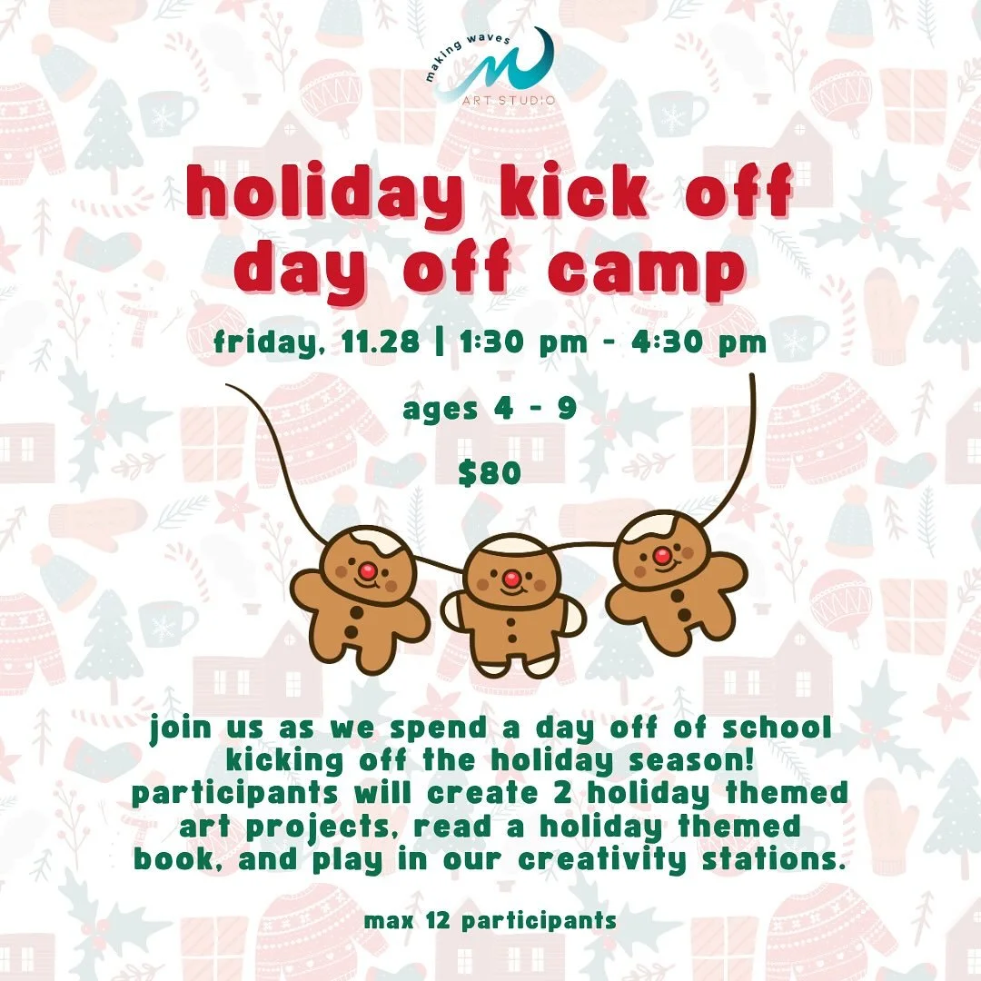 Our first Holiday Camp is next Friday! Join us for the fun! 🎄
