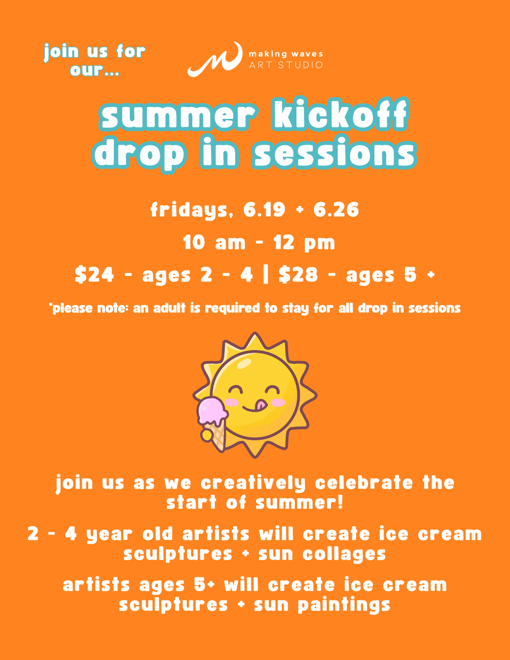Drop In Making — Making Waves Art Studio