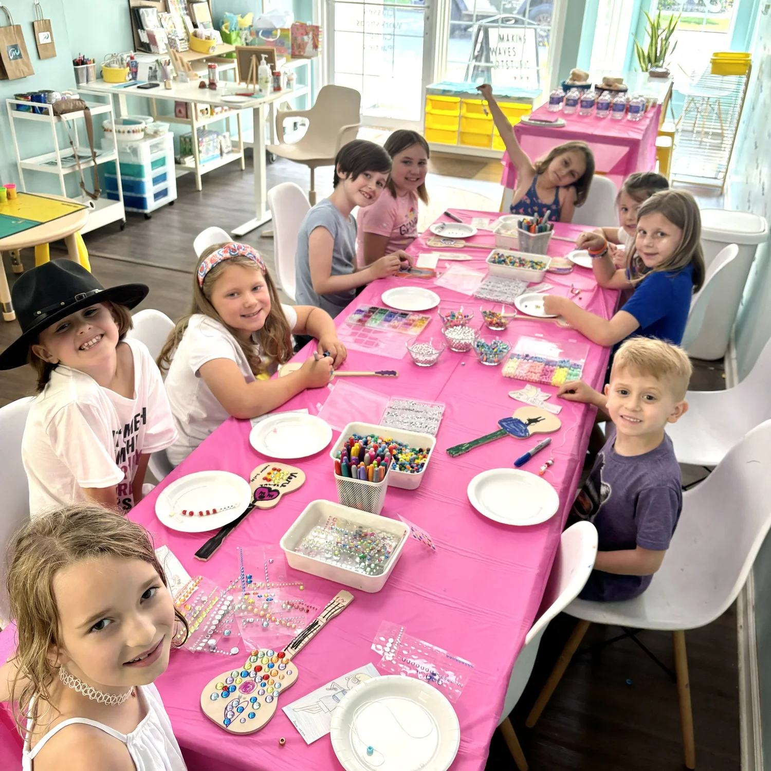 In-Studio Parties — Making Waves Art Studio