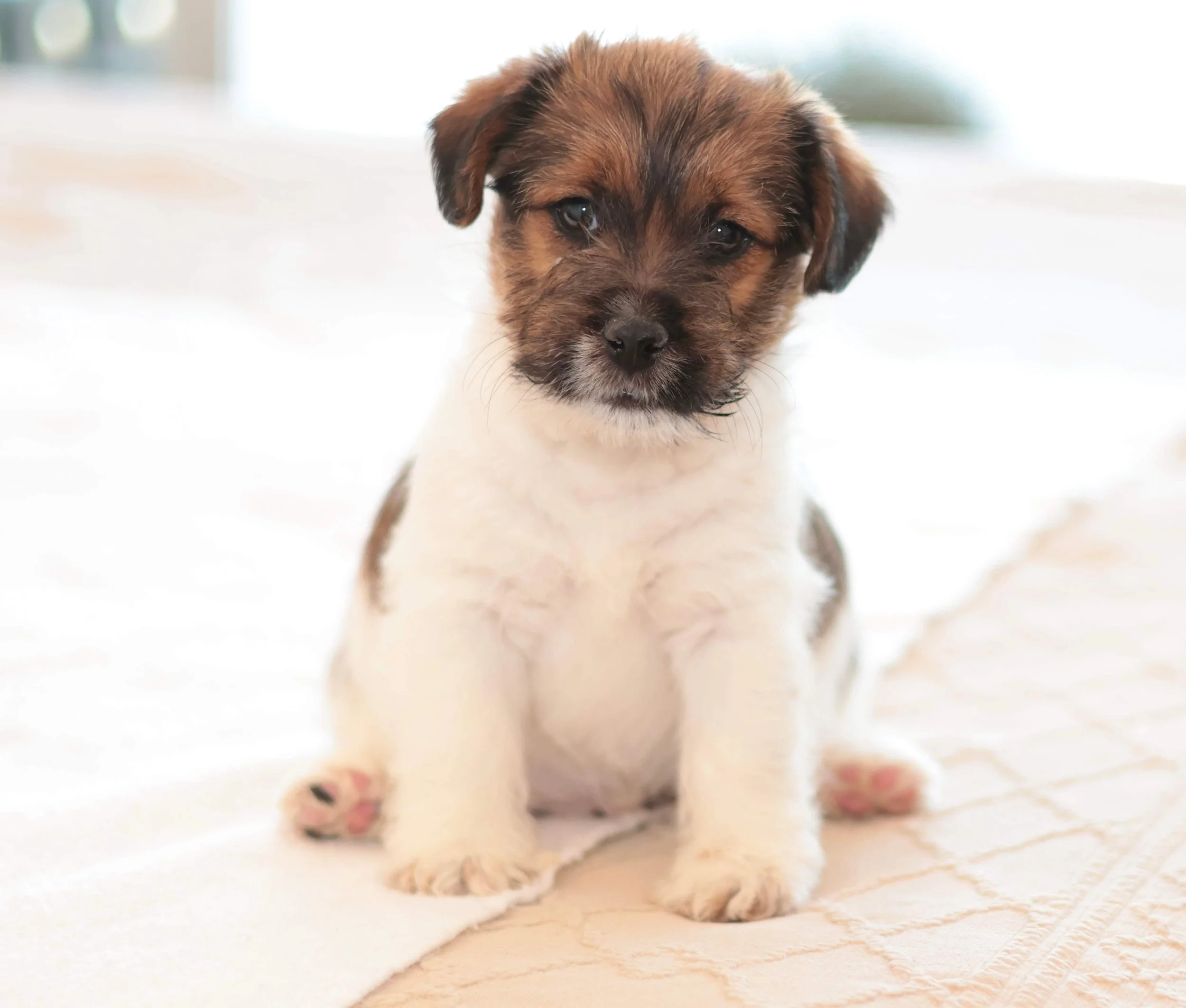 Rough coat Jack Russell puppy