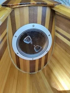 Water Tight Storage Compartment Handmade Cedar Canoe J-Stroke Handcrafts