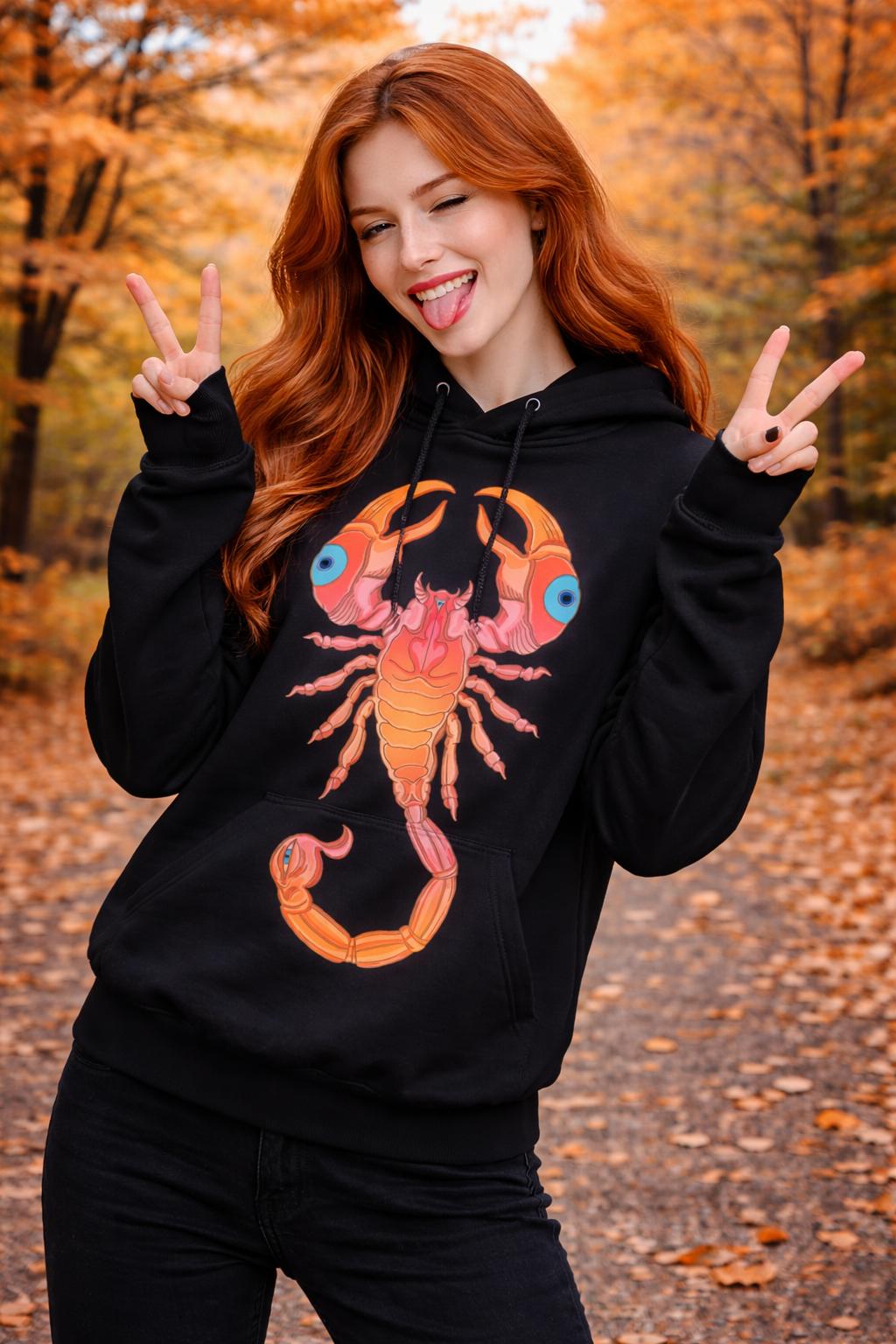 Black Hoodie - Scorpion