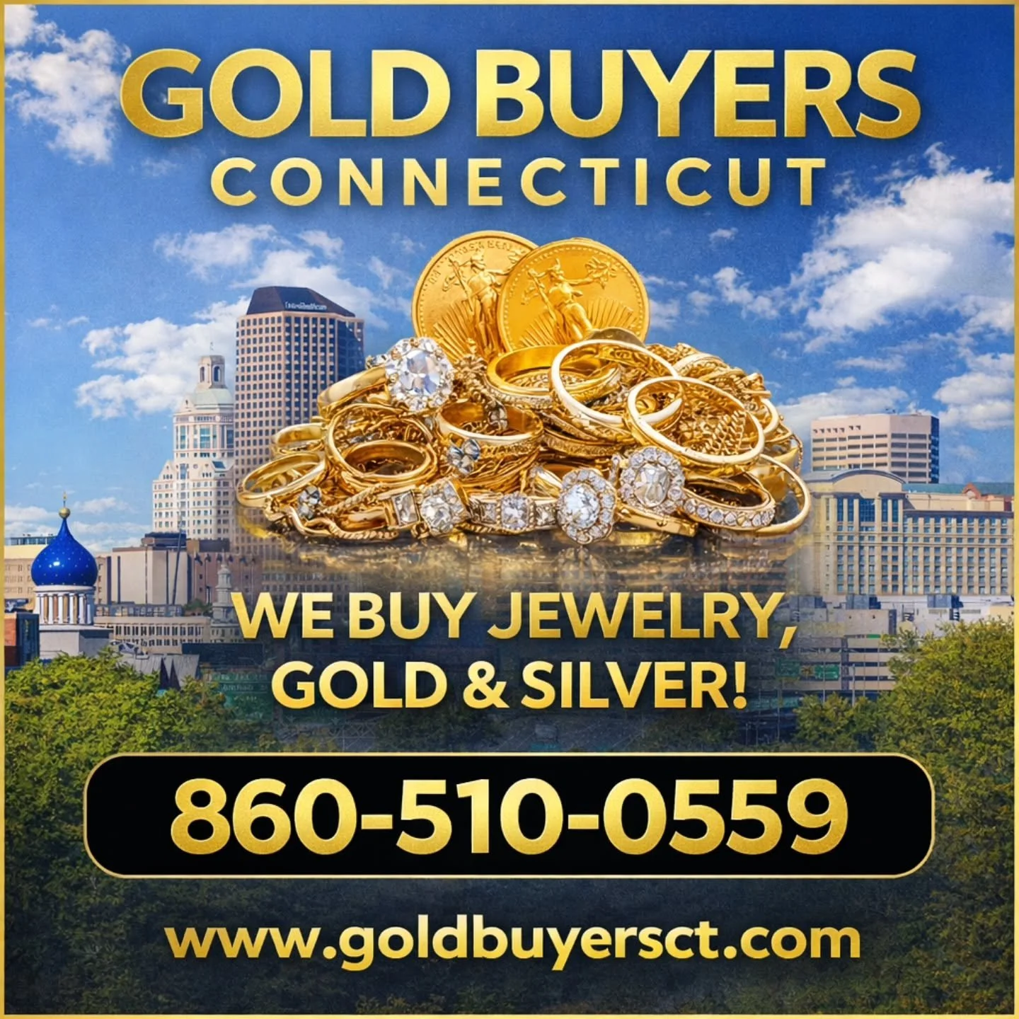 💰✨ Got gold? We&rsquo;re buying! 
Bring your jewelry, gold, or silver and get paid on the spot. 

📍 Old Saybrook, CT 
📞 860‑510‑0559 
🌐 www.goldbuyersct.com 

#GoldBuyersCT #HartfordGold #SellGold #JewelryBuyer #SilverBuyer