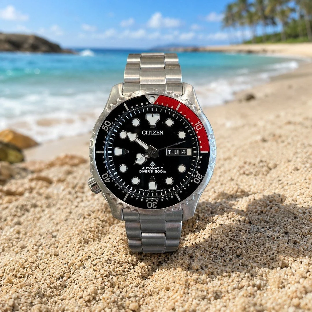 Citizen Promaster NY0085-86E Automatic Diver Men's Watch 42mm Black Dial Red/Black "Coke" Bezel 200M

The Citizen Promaster NY0085-86E is a rugged and reliable automatic dive watch built for everyday wear and underwater adventures. Featurin