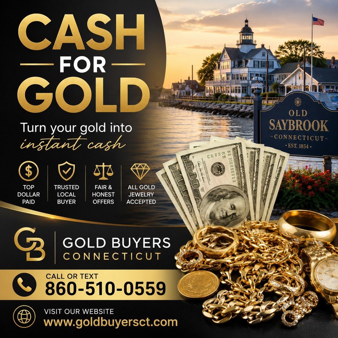 Turn your gold into cash today 💰✨

At Gold Buyers Connecticut, we make selling your unwanted jewelry, coins, and scrap gold fast, easy, and stress-free. Get honest evaluations and competitive offers on the spot!

Stop by today:
📍 837 Boston Post Ro