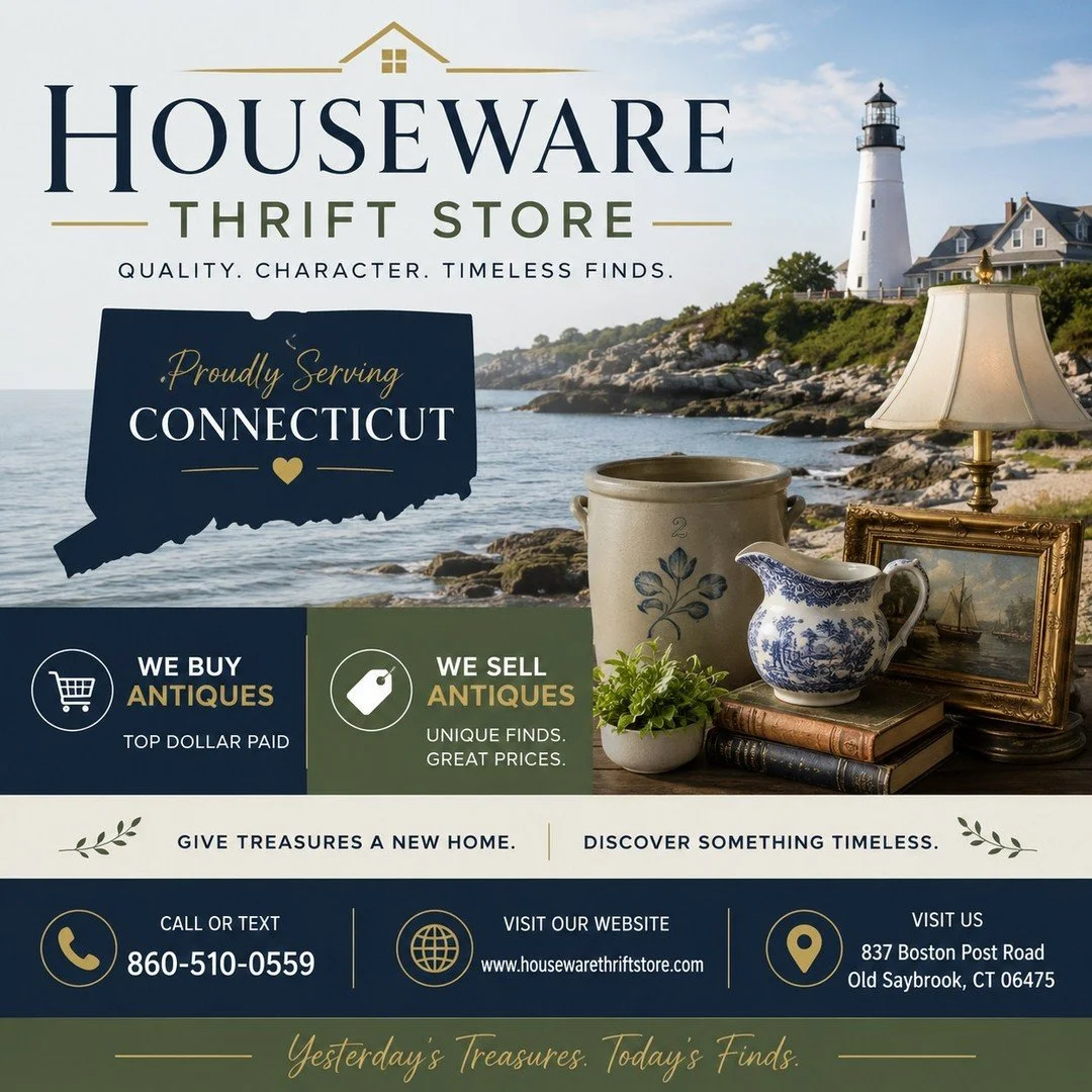 ✨ Looking for one-of-a-kind treasures? We BUY &amp; SELL antiques! 🏺🕰️

Whether you're downsizing, cleaning out an estate, or searching for timeless vintage finds, Houseware Thrift Store is your local destination.

💰 We Buy Antiques
🛍️ We Sell An