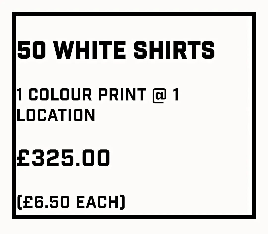 Just added some shirt printing deals to the website - here's your chance to grab a bargain on custom screenprinted shirts. All inclusive - Only available for a limited time! 

Based in Sheffield, but ship all over the UK

Click the link in bio to ord